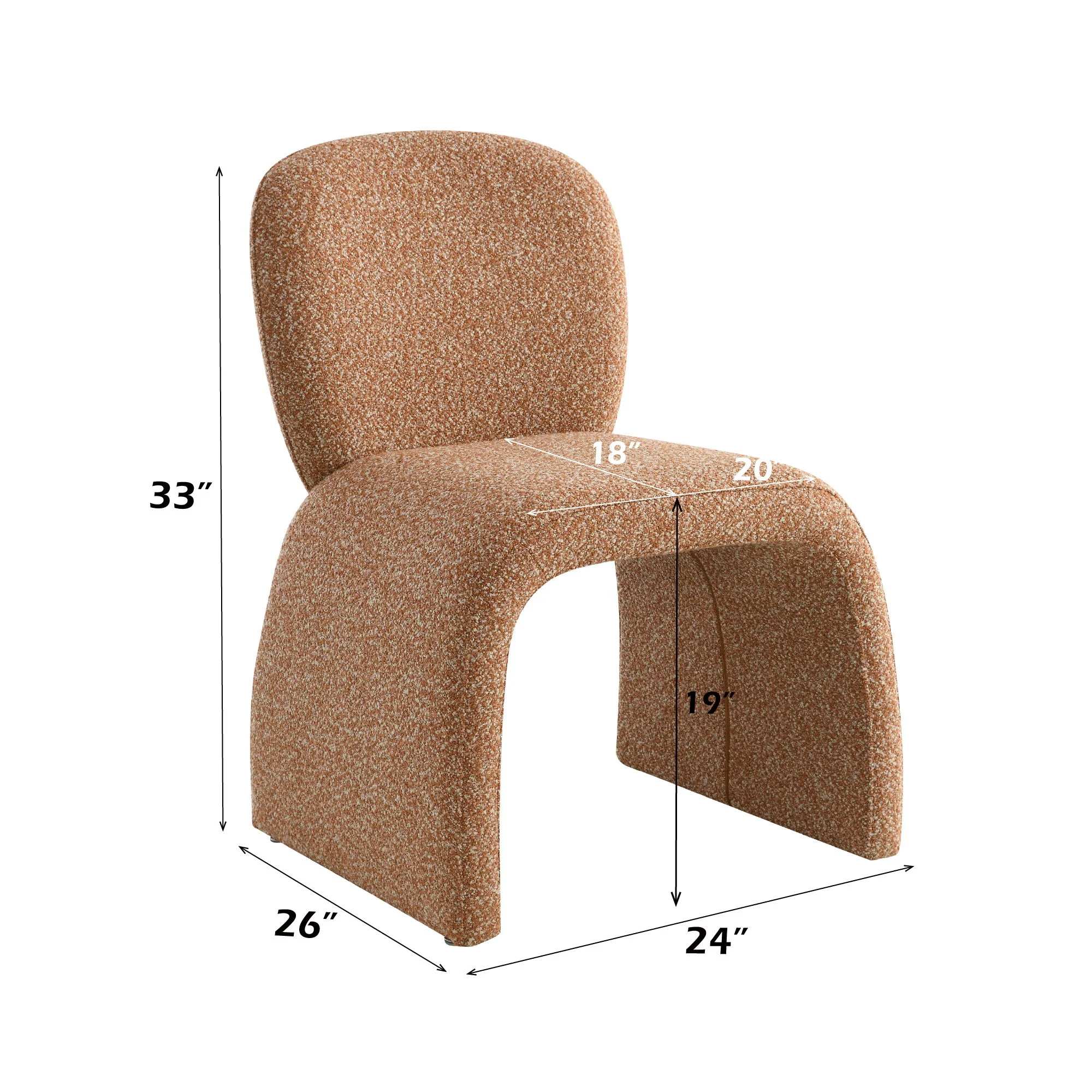 Luke - Accent Chair (Set of 2) - Brown - Image 3
