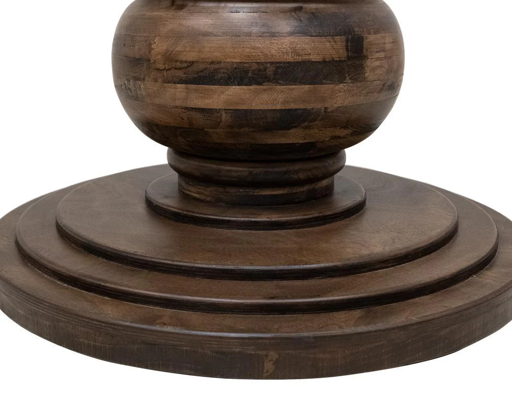 Lumiere - Round Pedestal Table - Brown - Image 2