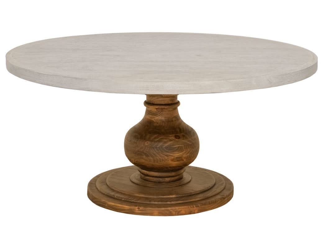 Lumiere - Round Pedestal Table - Brown - Image 3