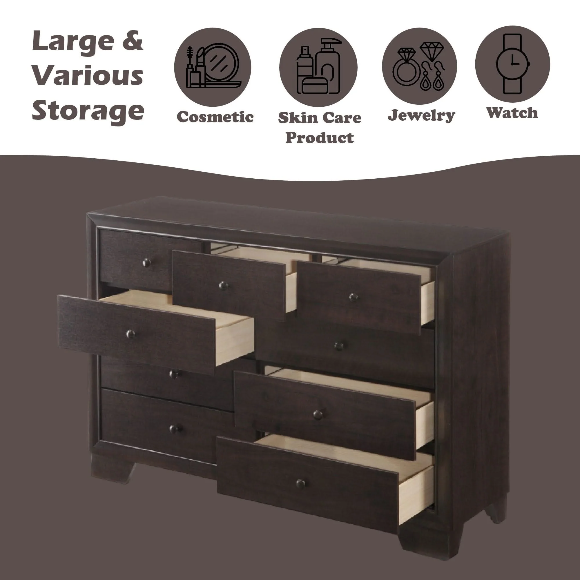 Madison - Dresser - Espresso - Image 2