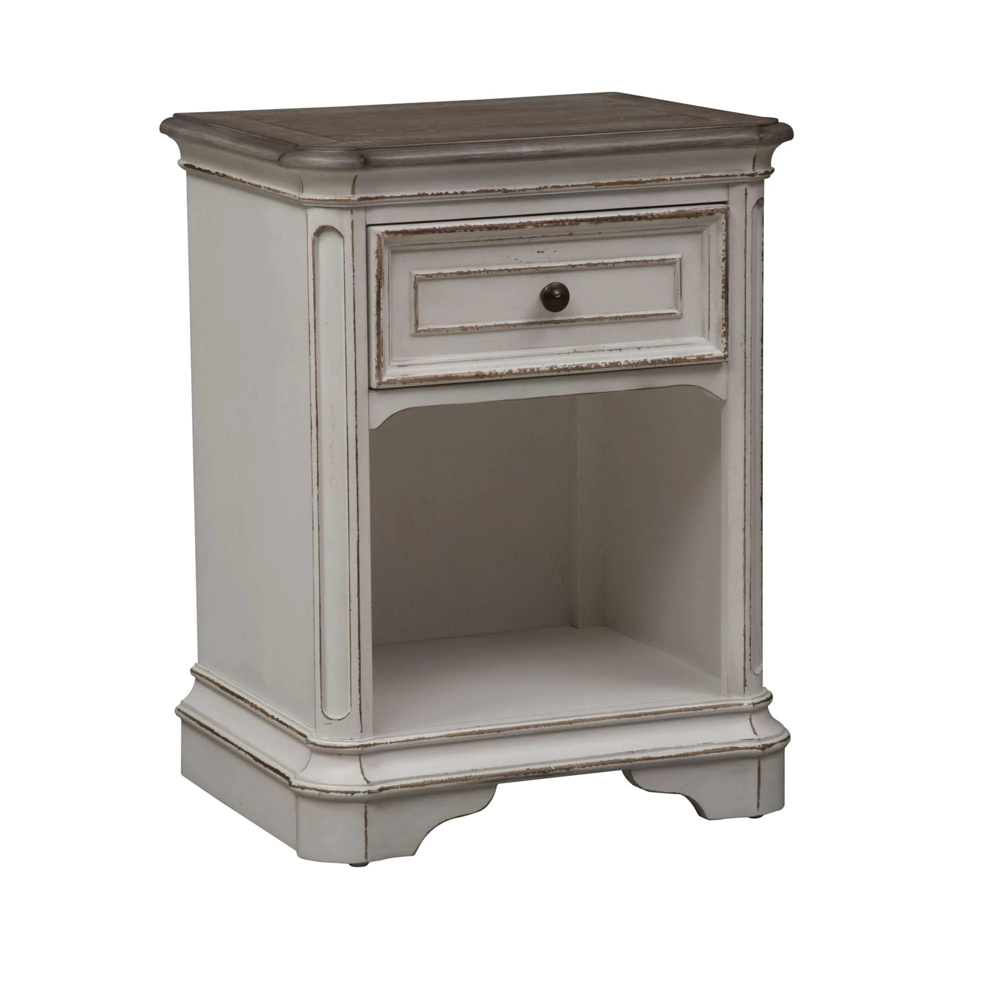 Magnolia Manor - 1 Drawer Nightstand - Antique White - Image 2