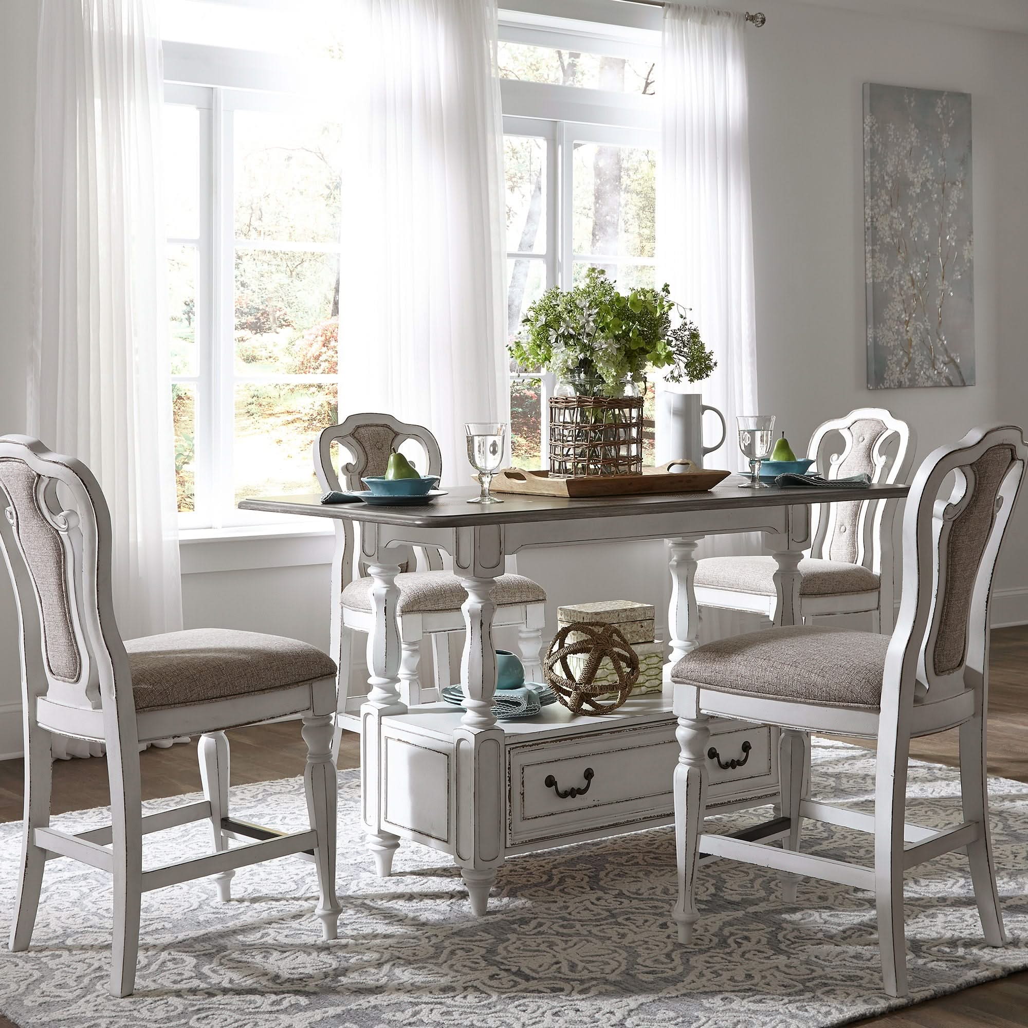 Magnolia Manor - Gathering Table - Antique White - Image 4