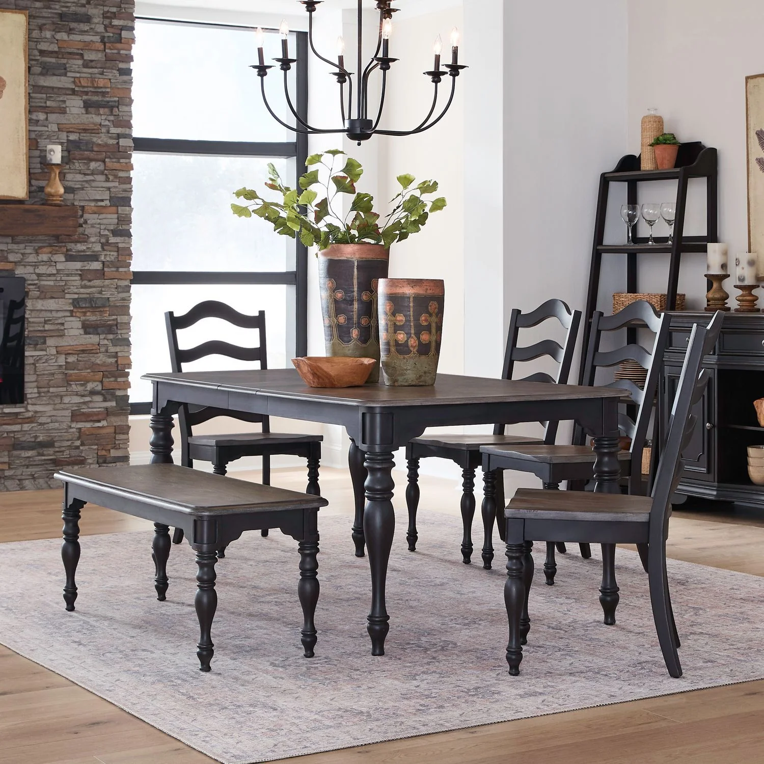 Magnolia Manor - Leg Table Set - Image 9