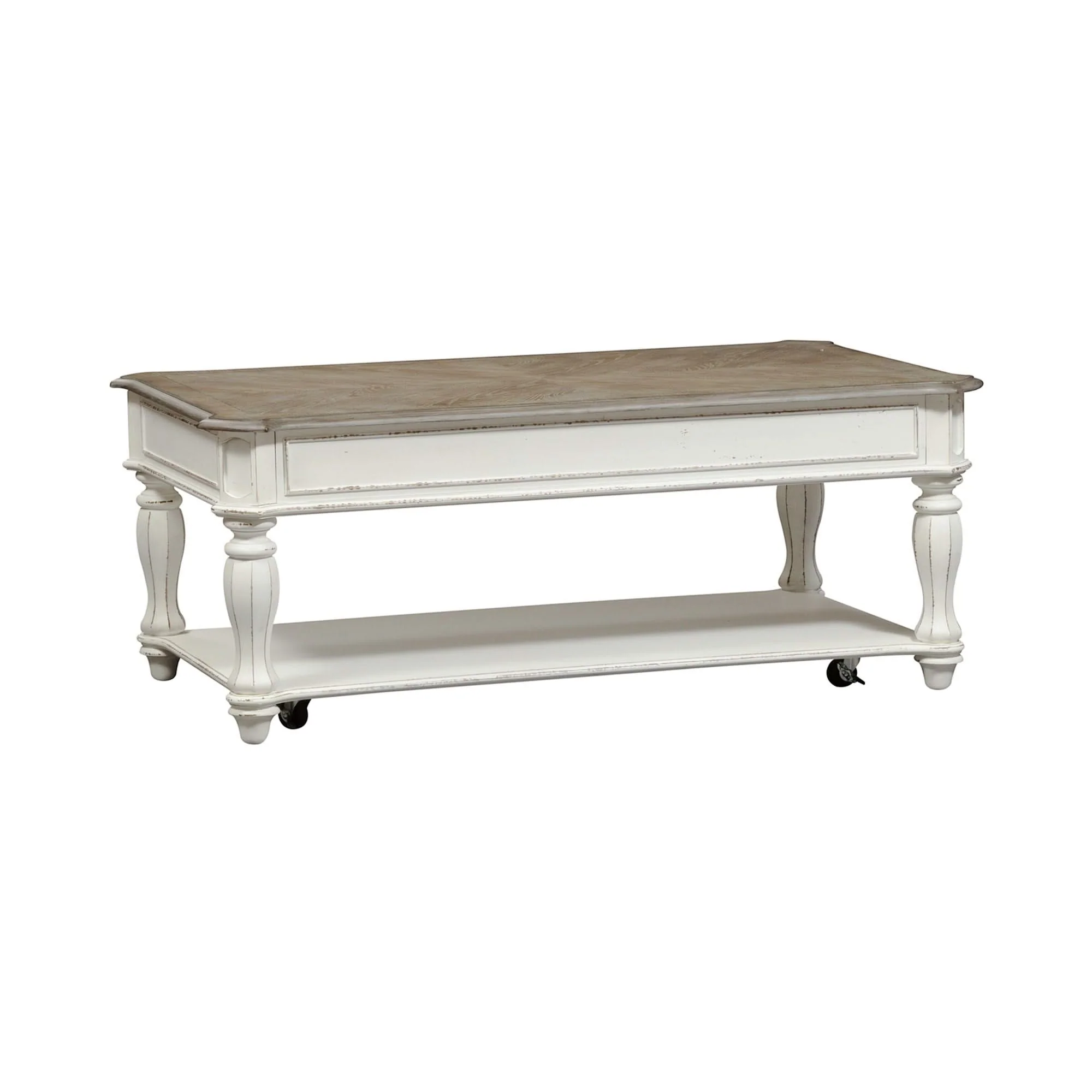 Magnolia Manor - Lift Top Cocktail Table - Antique White - Image 3