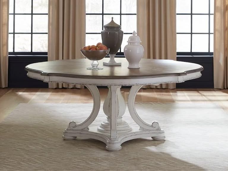 Magnolia Manor - Round Table - Antique White - Image 4