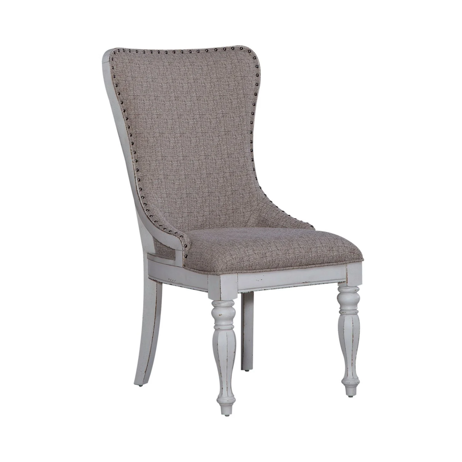 Magnolia Manor - Upholstered Wing Back Side Chair - Antique White - Image 4