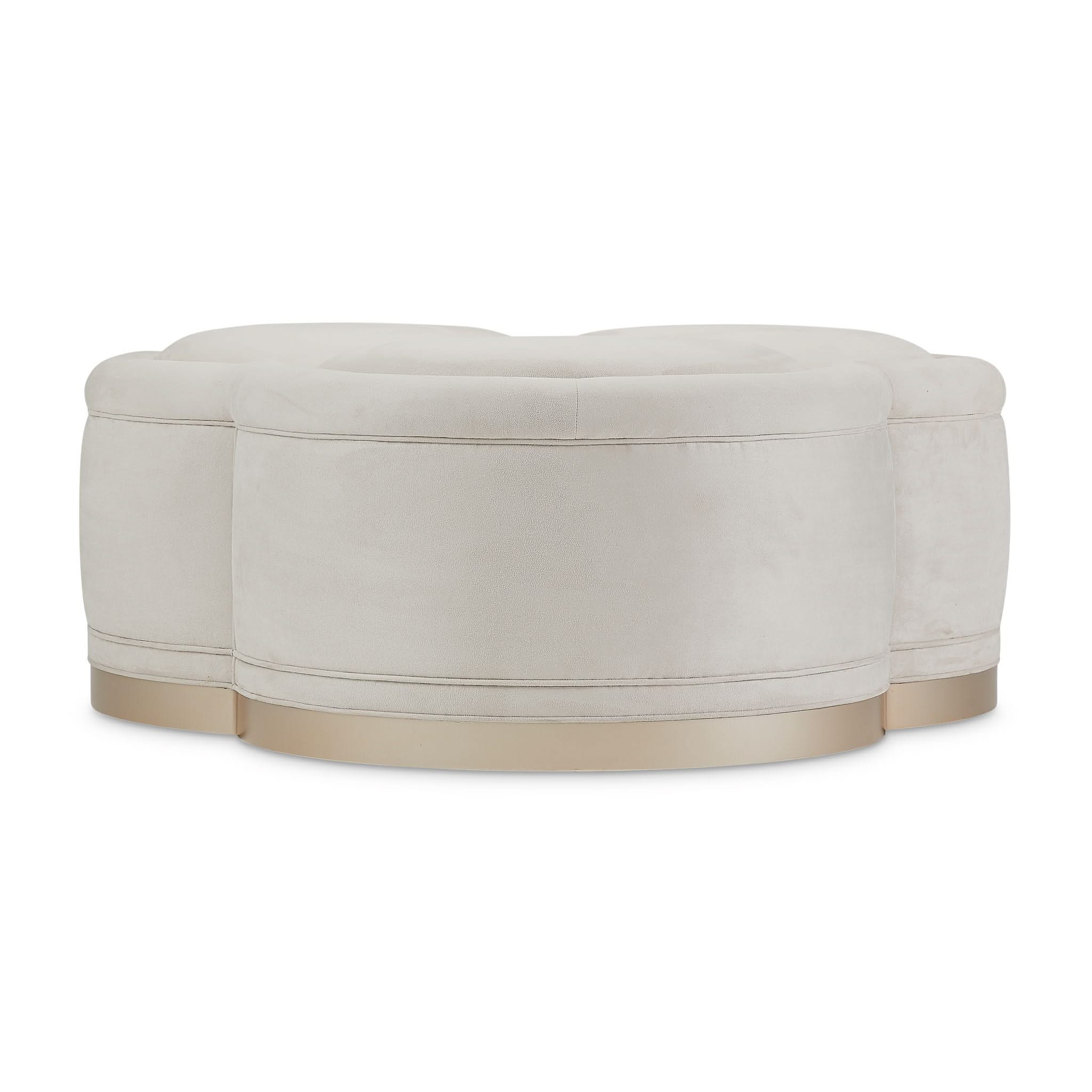Malibu Crest - Cocktail Ottoman - Chardonnay - Image 3
