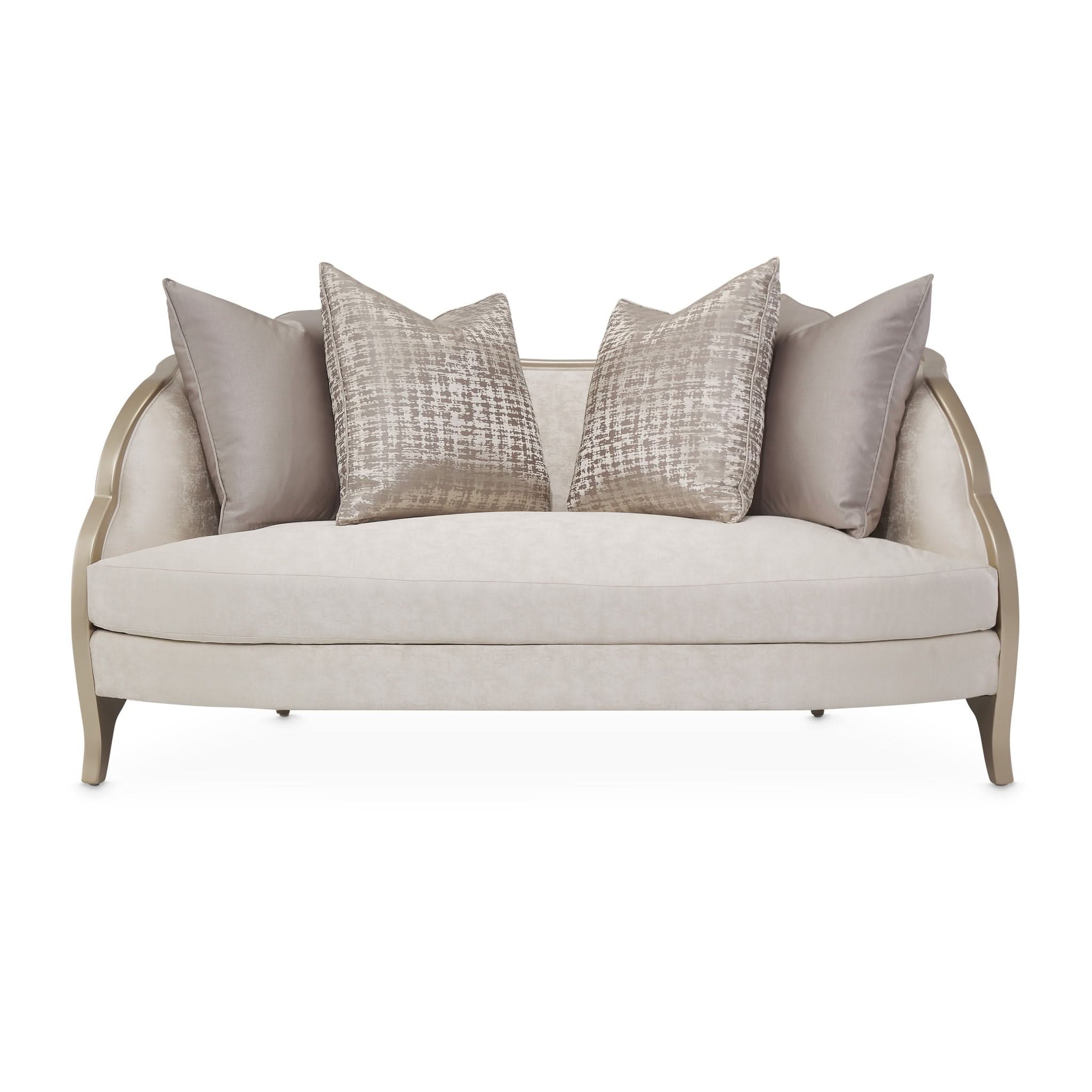 Malibu Crest - Loveseat - Cloud White / Chardonnay - Image 3