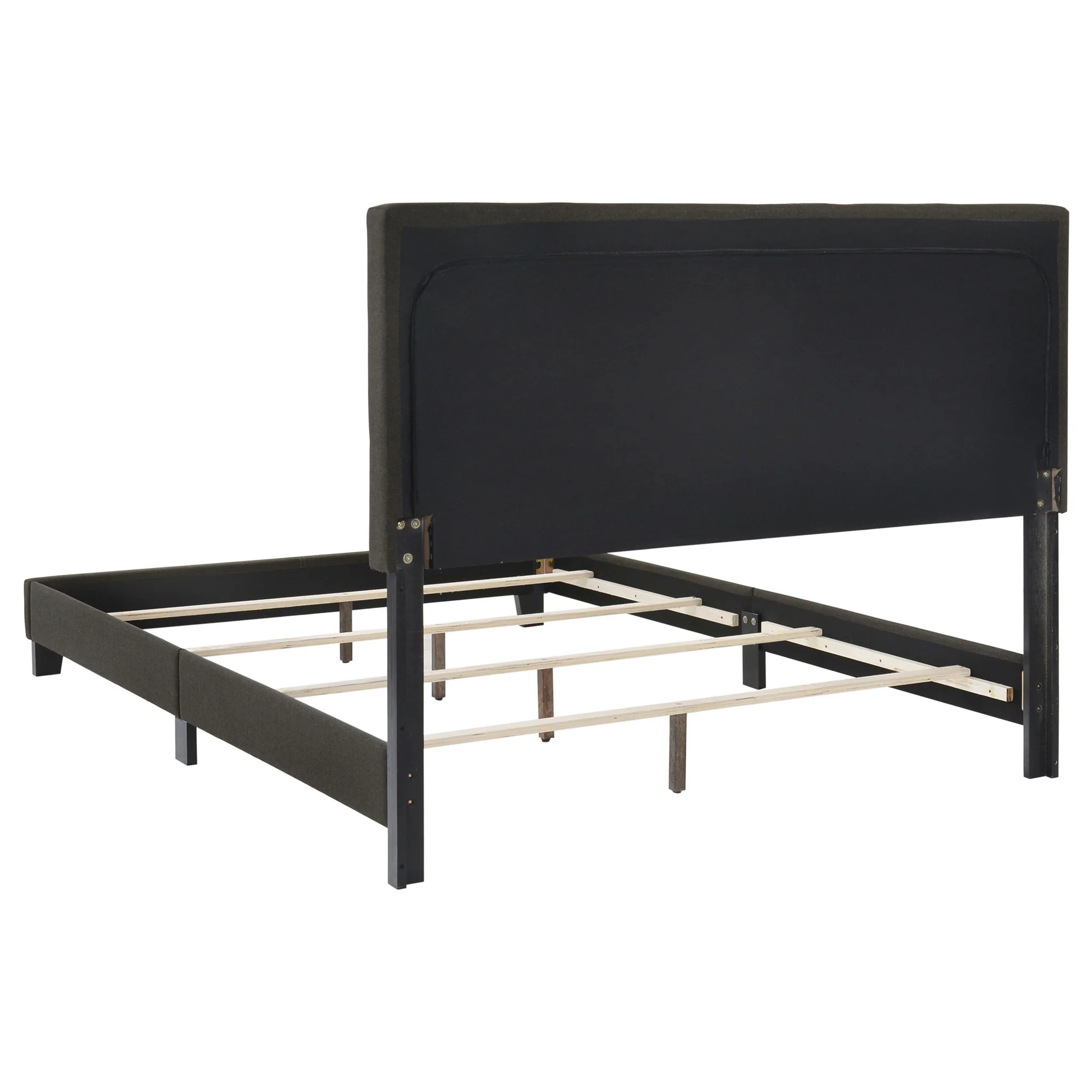 Mapes Upholstered Eastern King Panel Bed Charcoal - Image 2