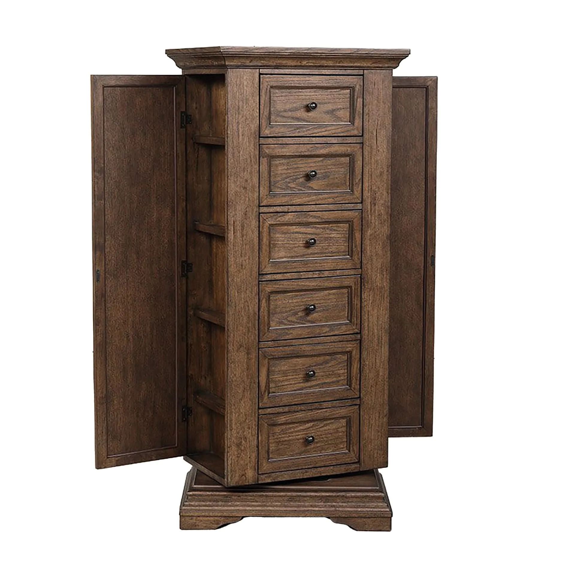 Mar Vista - Swivel Lingerie Chest With Mirror - Walnut - Image 2