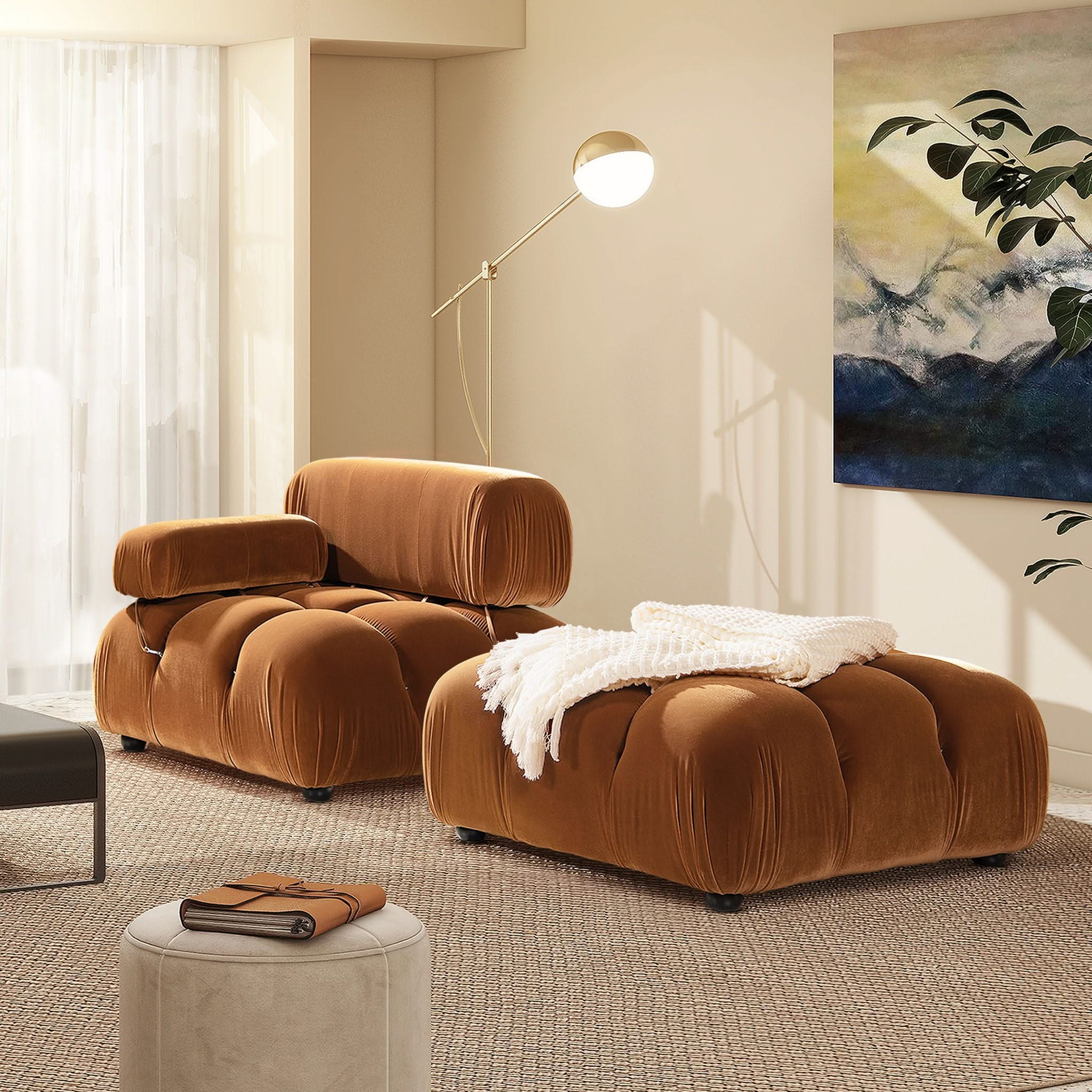 Marcel - Bubble Modular Modern Cocktail Ottoman - Image 5