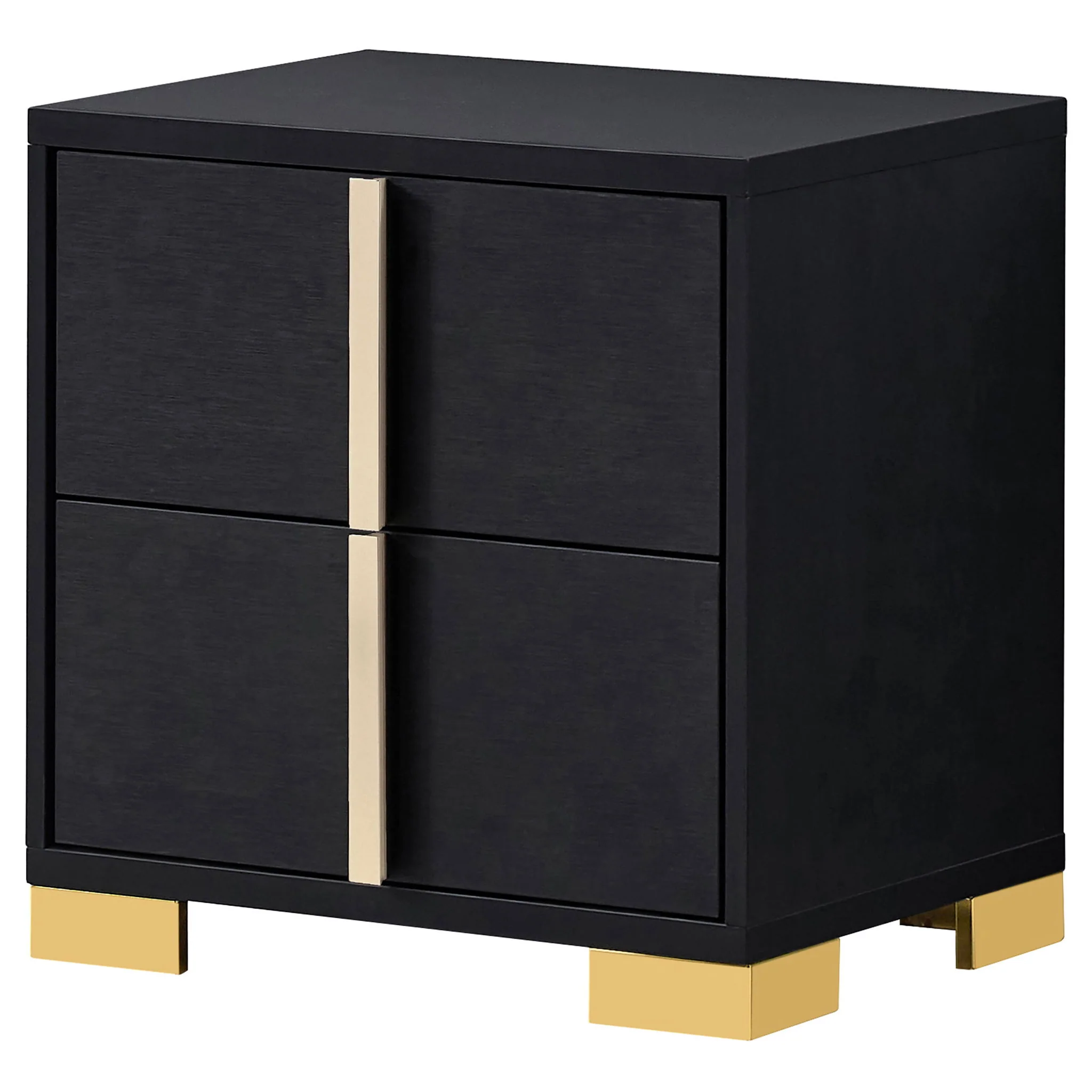 Marceline 2-drawer Nightstand Black - Image 4