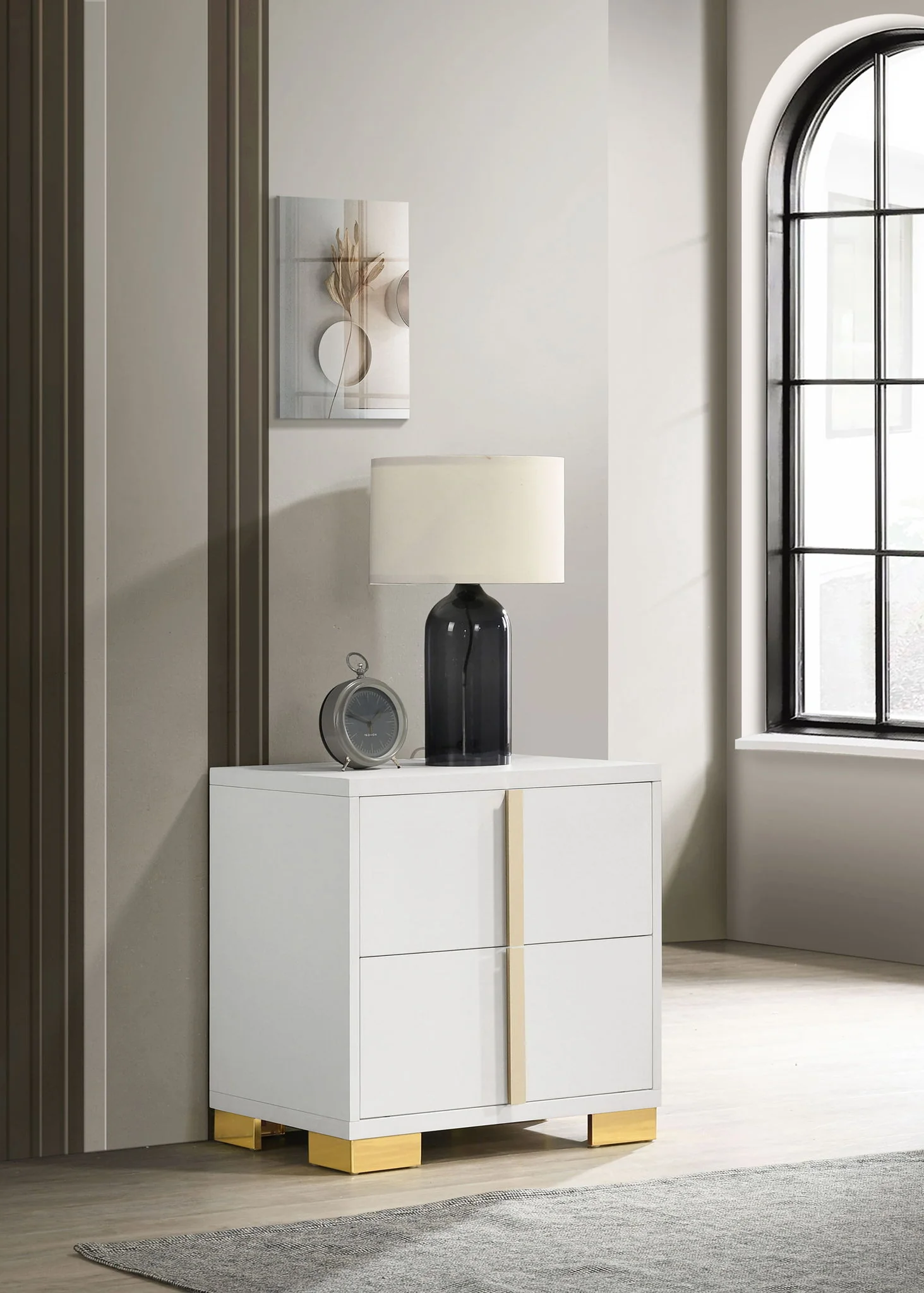 Marceline 2-drawer Nightstand White - Image 2