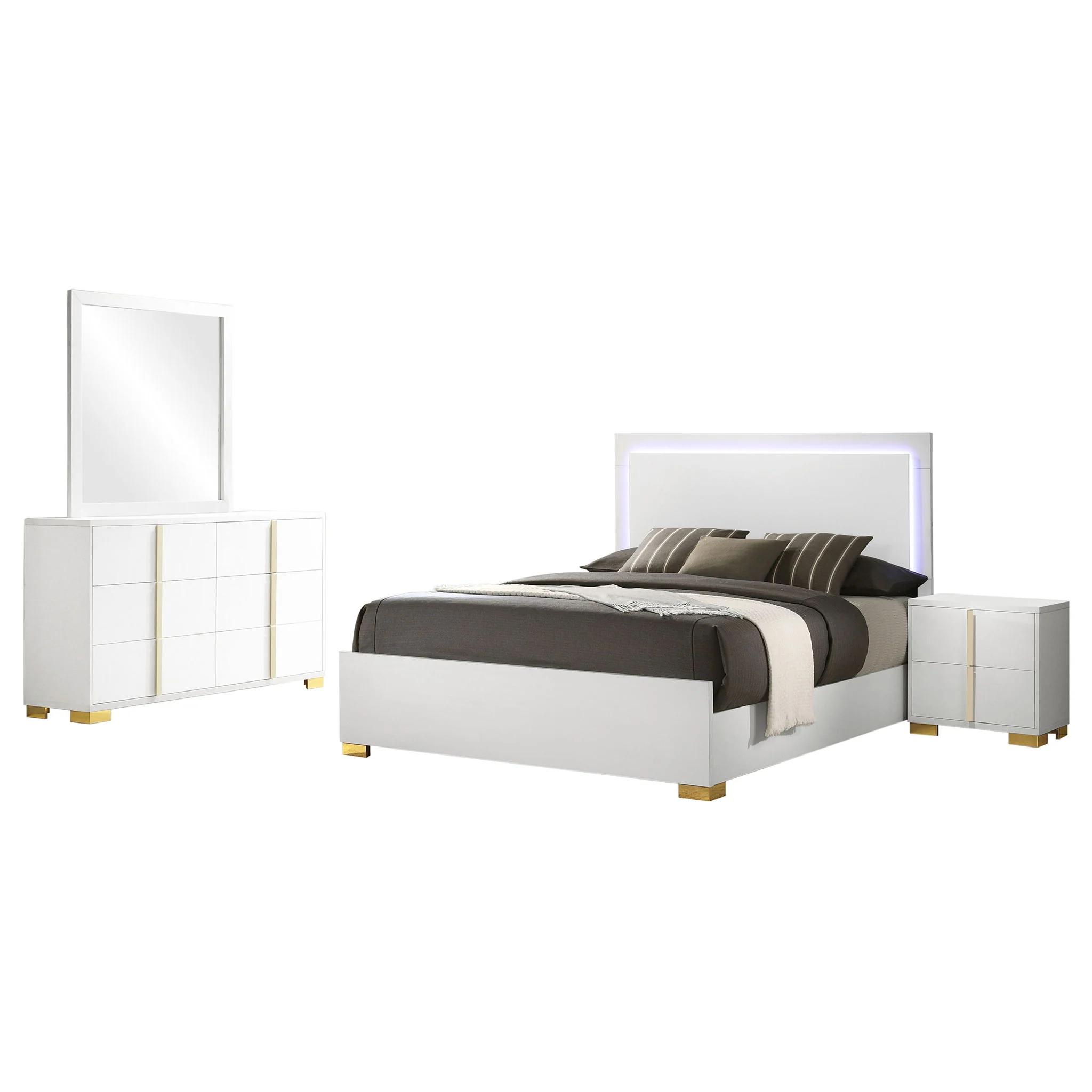 Marceline 4-piece Queen Bedroom Set White - Image 2