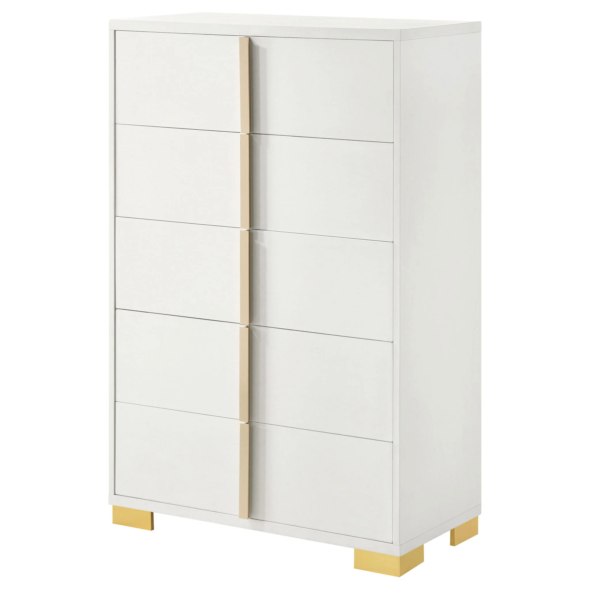 Marceline 5-drawer Bedroom Chest White - Image 4