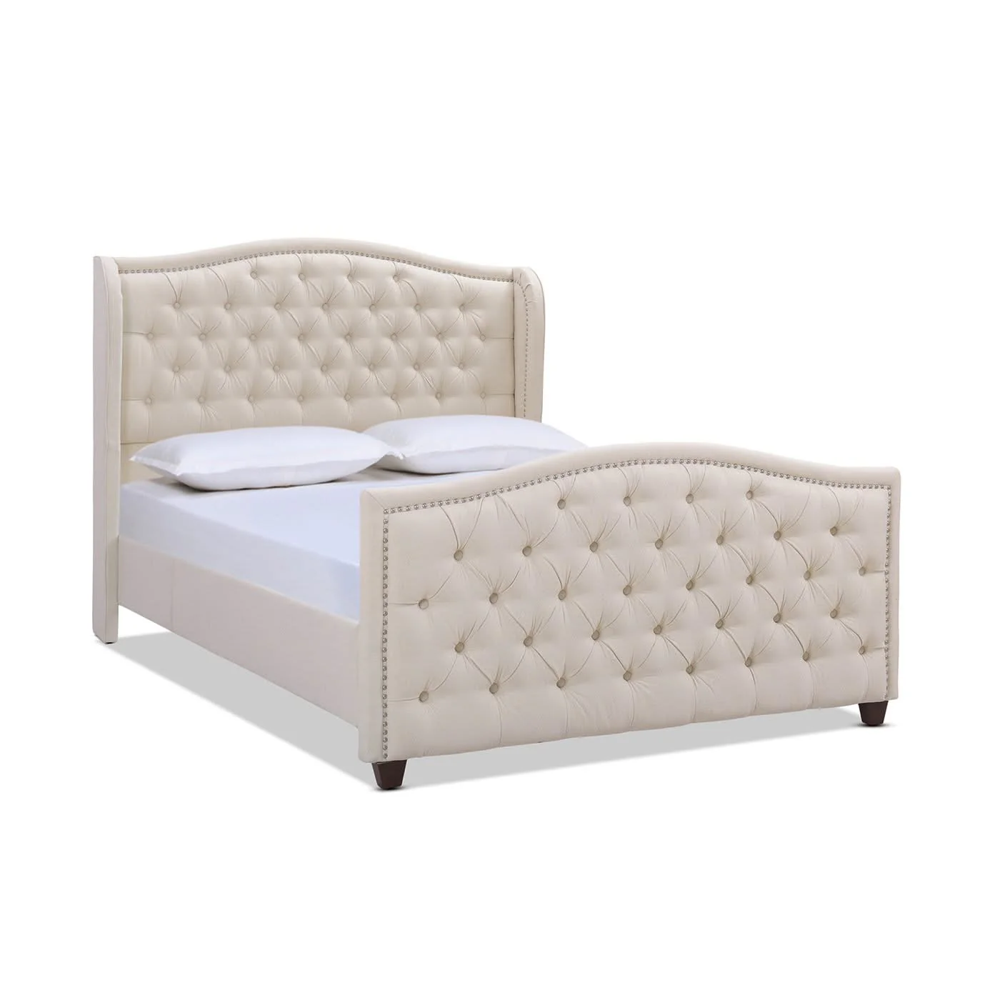 Marcella - Upholstered Shelter Headboard Bed Set - Image 20