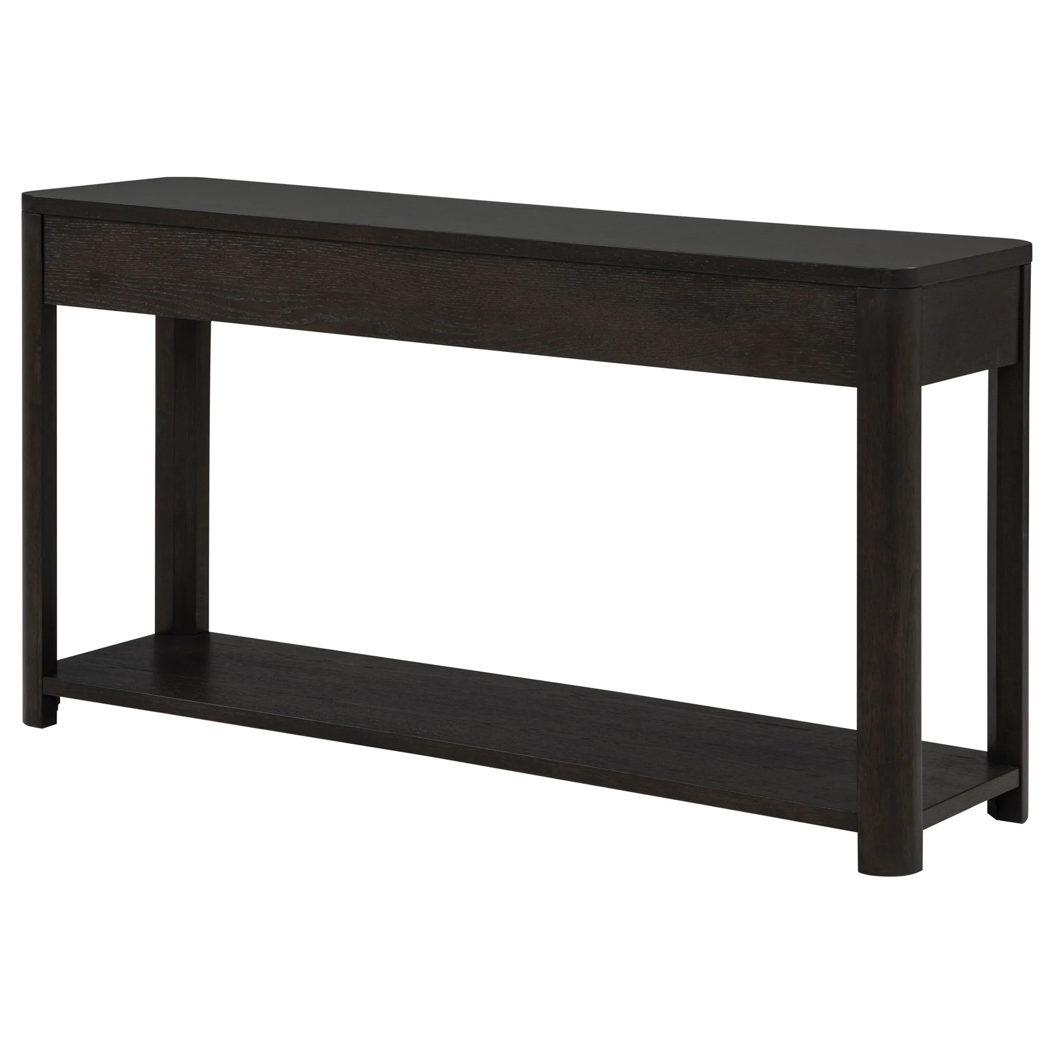 Marcelo Sofa Console Table with 2 Drawers and Shelf Coffee - Image 2