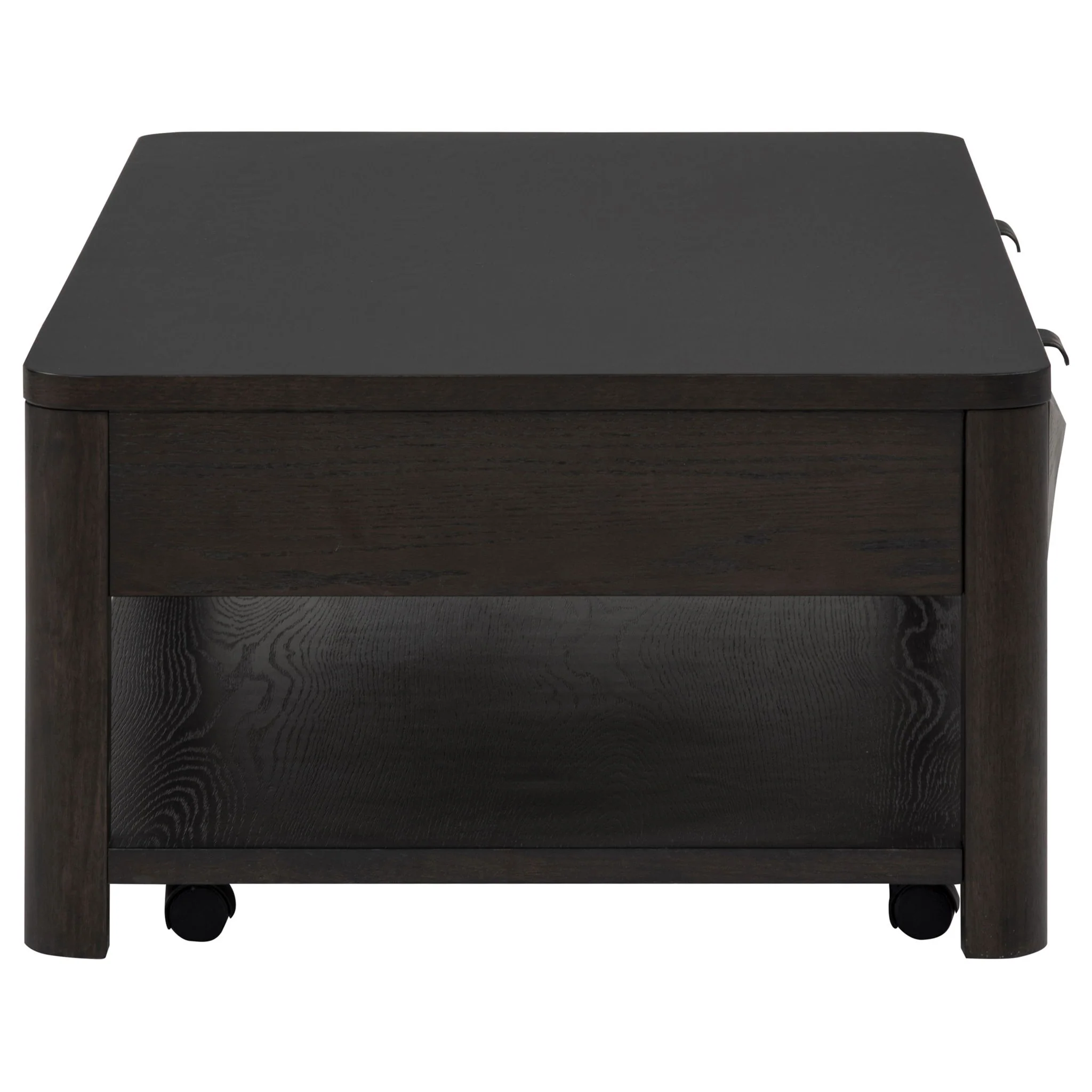 Marcelo Wood Coffee Table with 2 Drawers and Shelf Coffee - Image 2