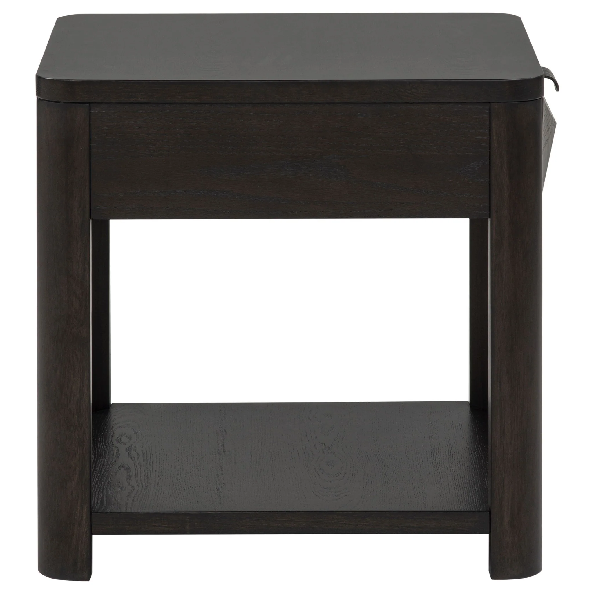 Marcelo Wood End Table with Drawer and Shelf Coffee - Image 2