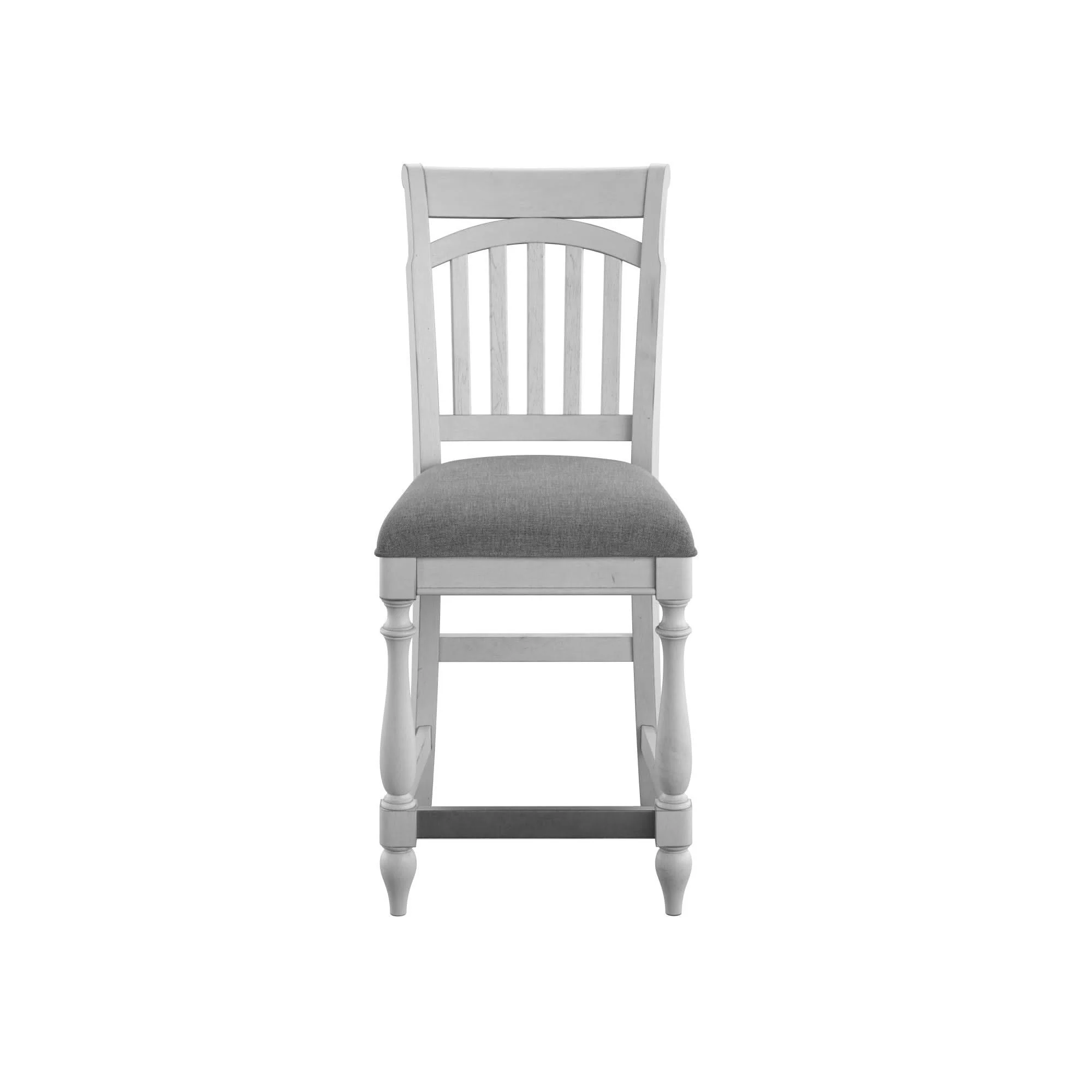Slat Back Barstools (Set of 2) - Gray - Image 3