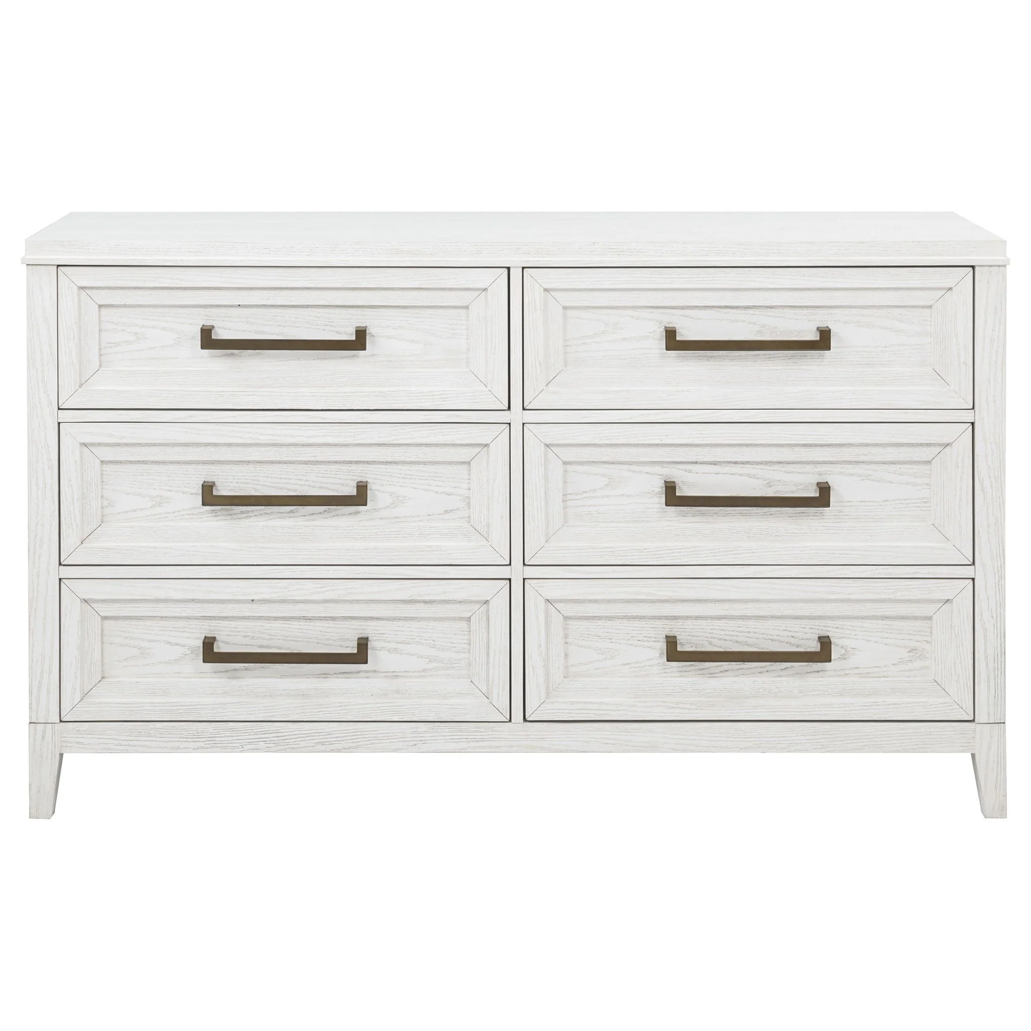 Marielle 6-drawer Bedroom Dresser Distressed White - Image 2