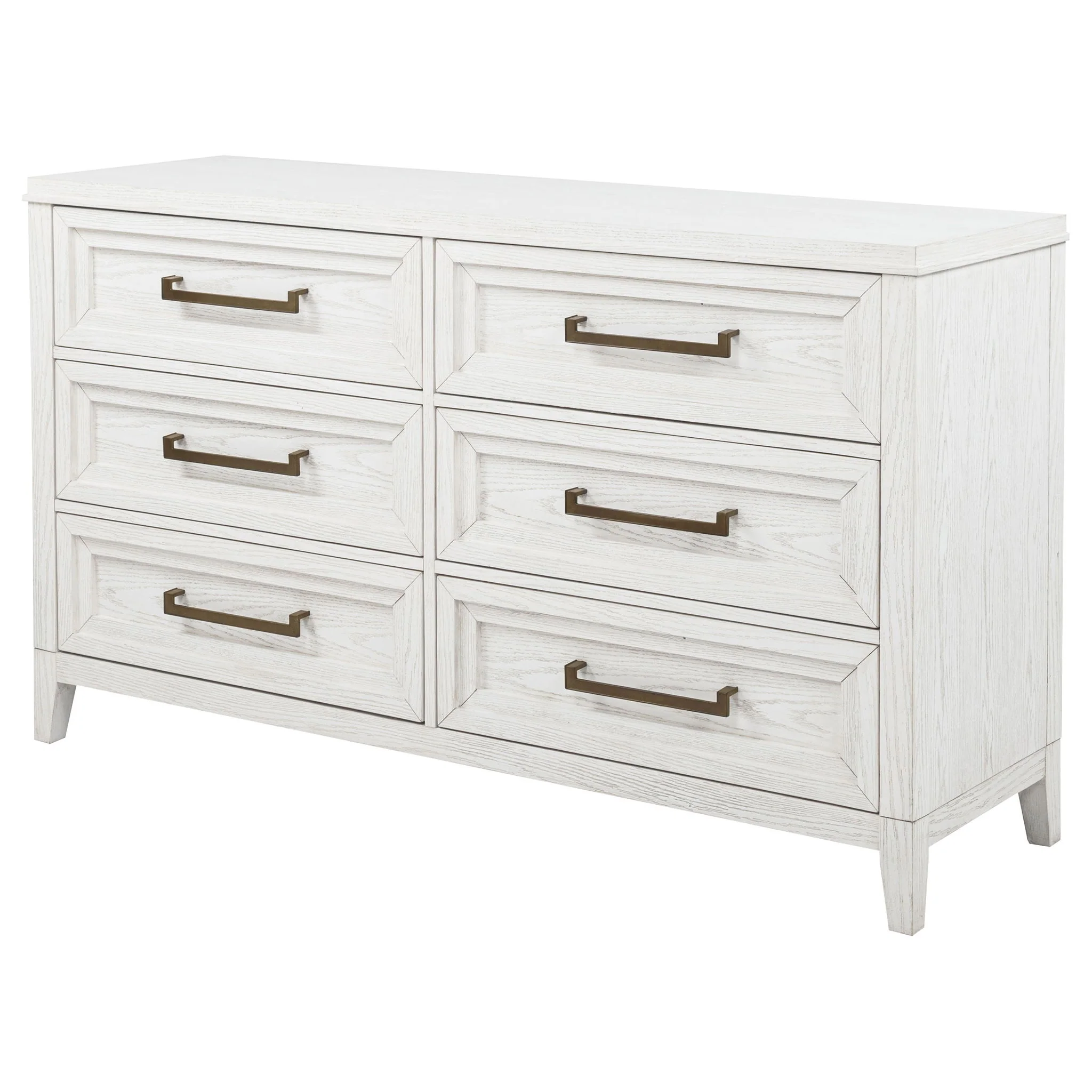 Marielle 6-drawer Bedroom Dresser Distressed White - Image 4