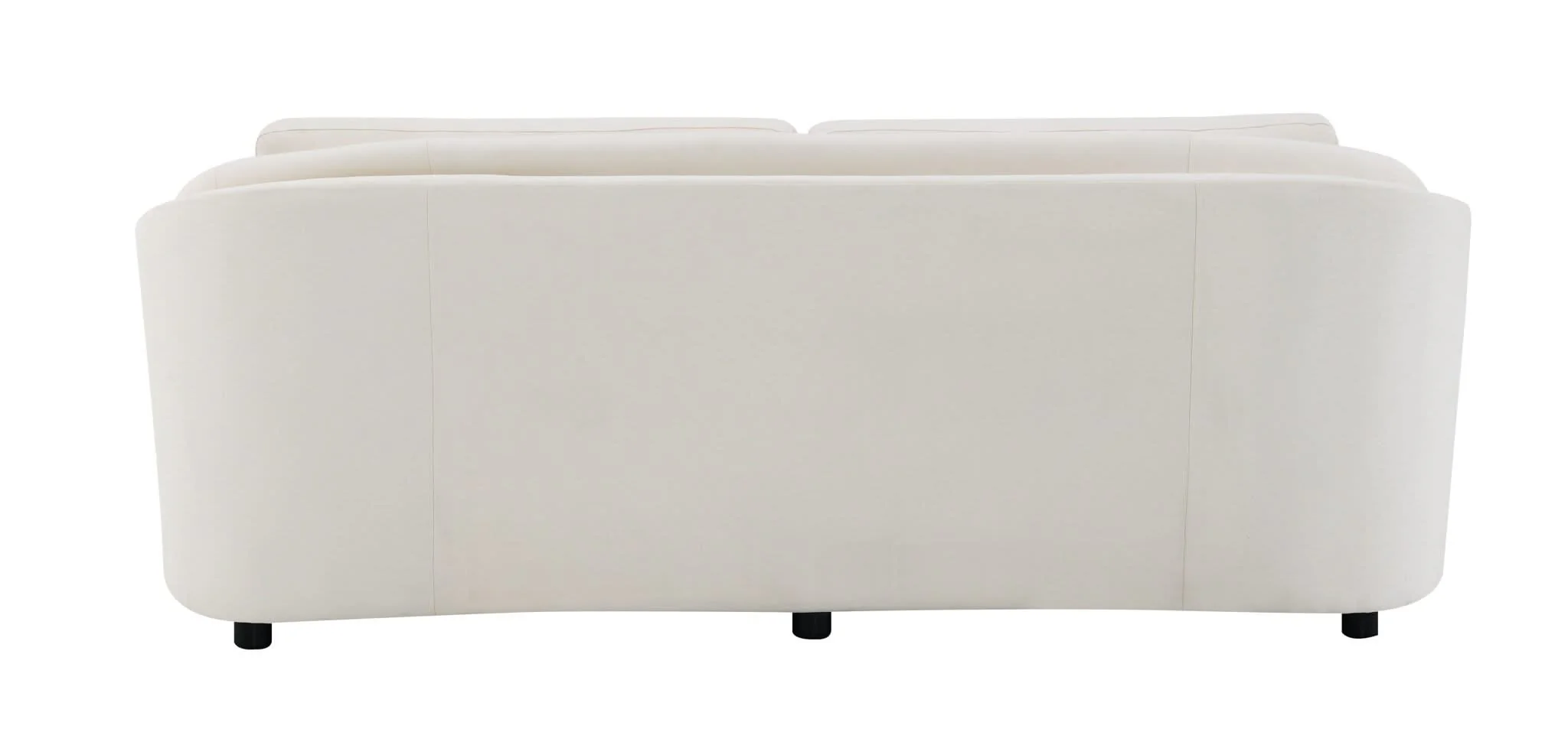 Mariko - Linen Sofa With 2 Toss Pillows - Beige - Image 3