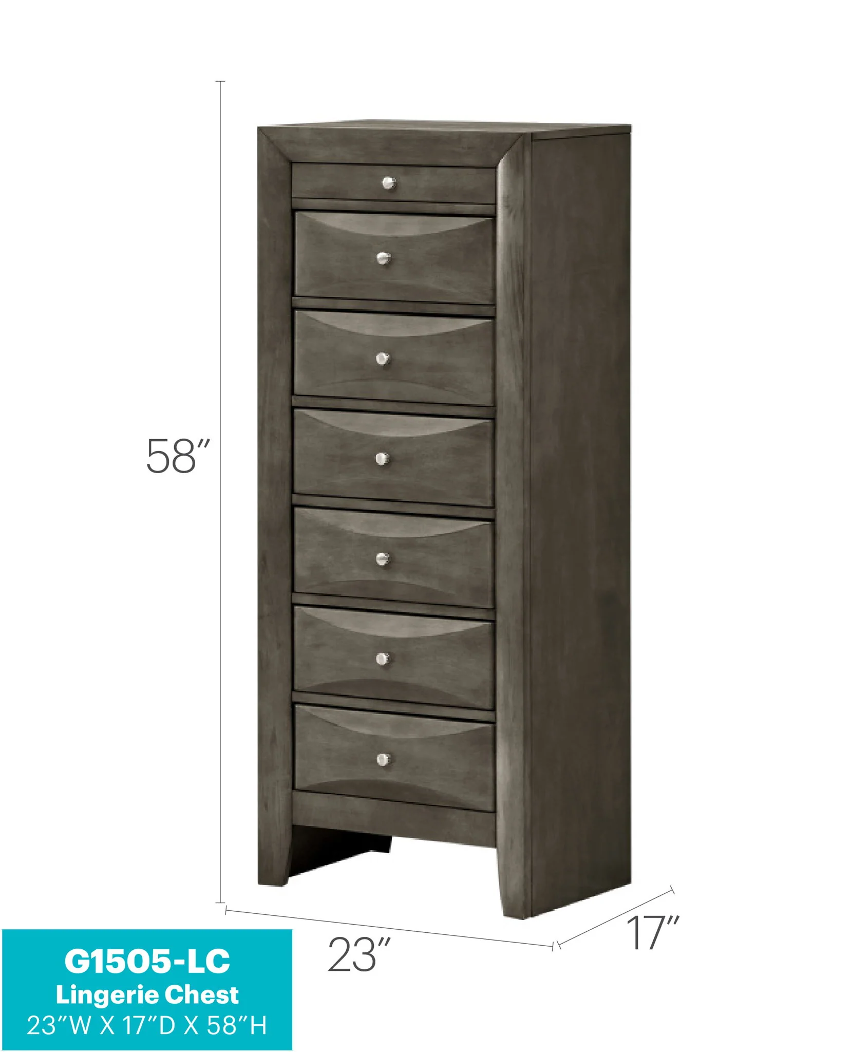 Marilla - 7 Drawer Lingerie Chest - Image 6