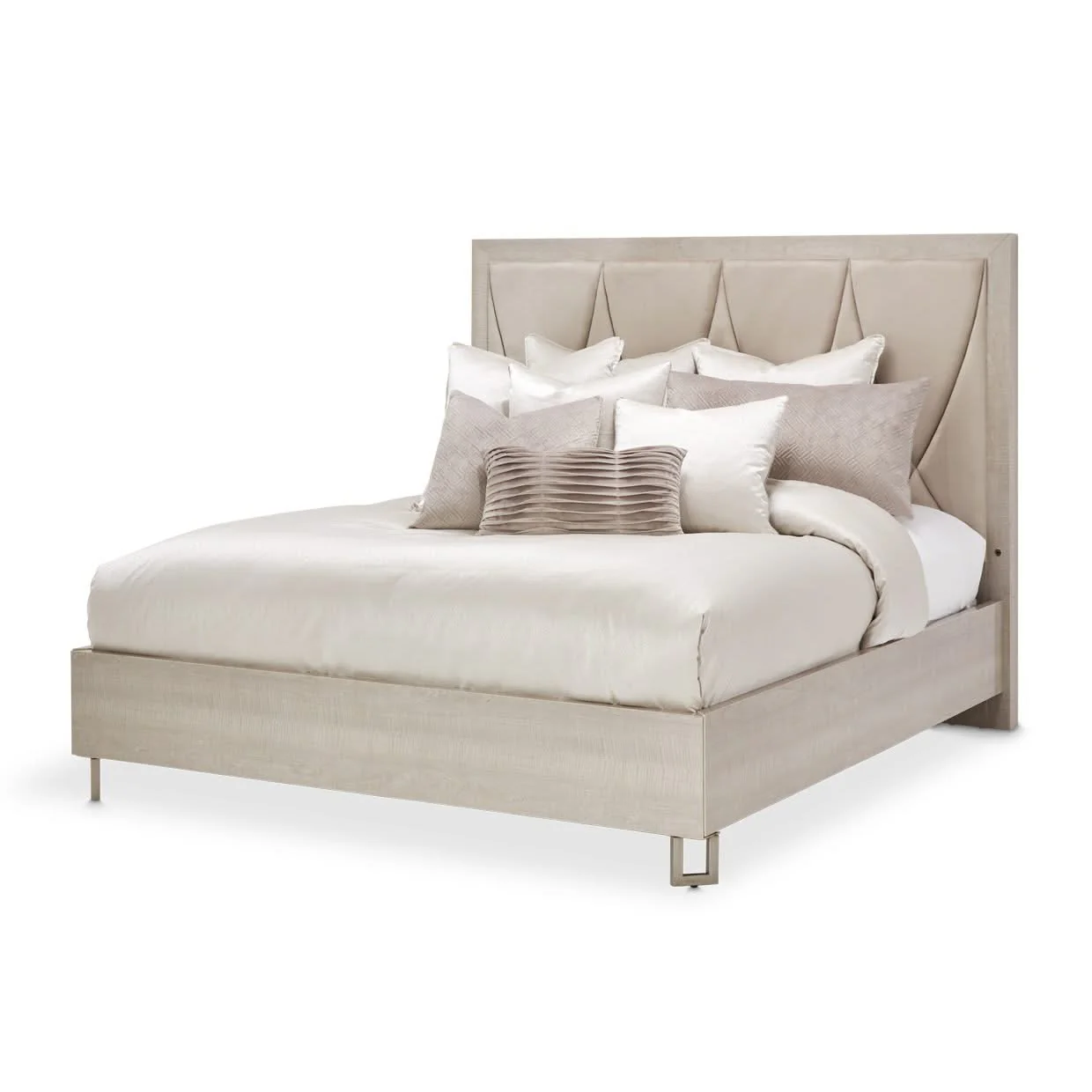 Marin - Panel Bed With Upholstery Frame