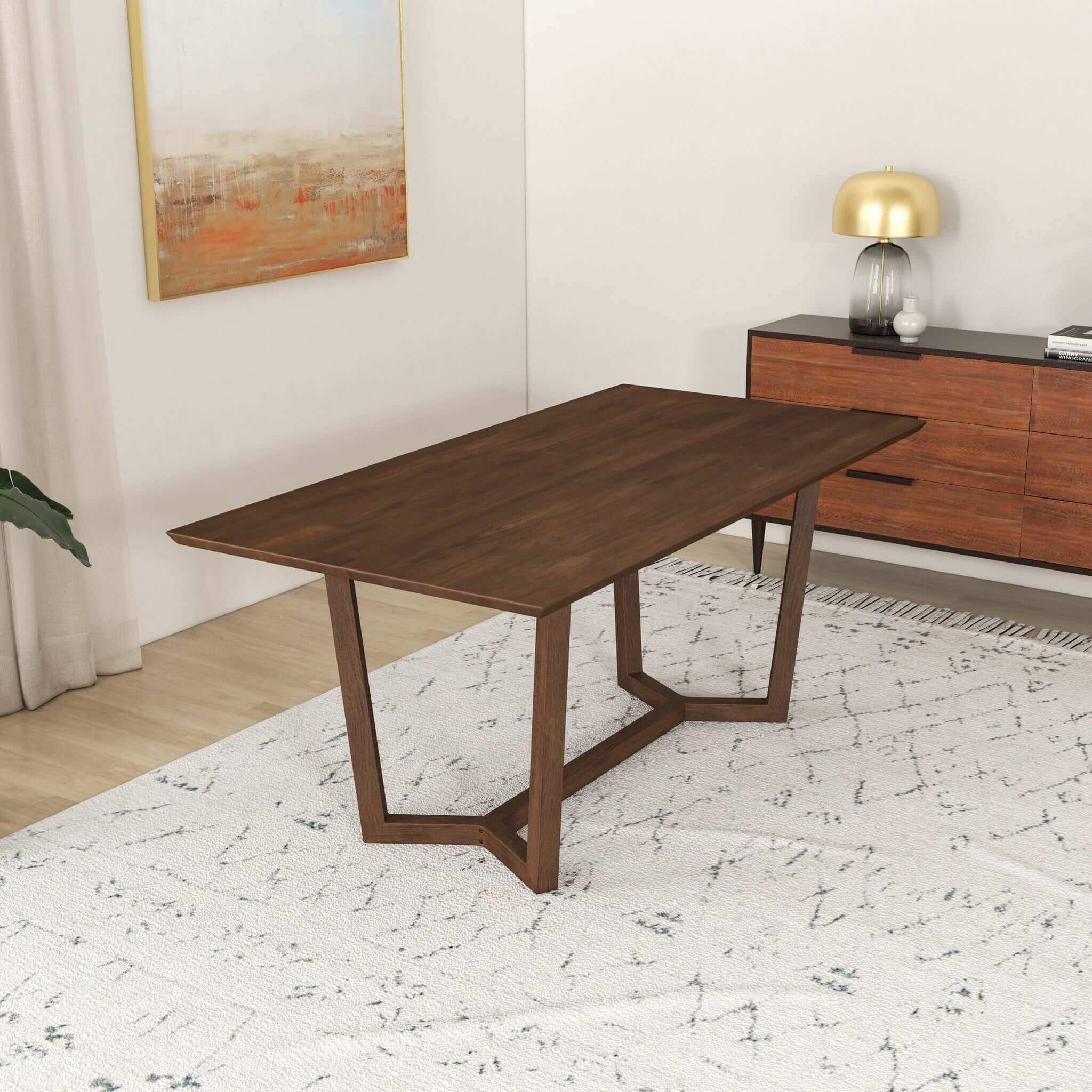 Marina - Dining Table And 4 Side Chairs - Oak / Black - Image 2