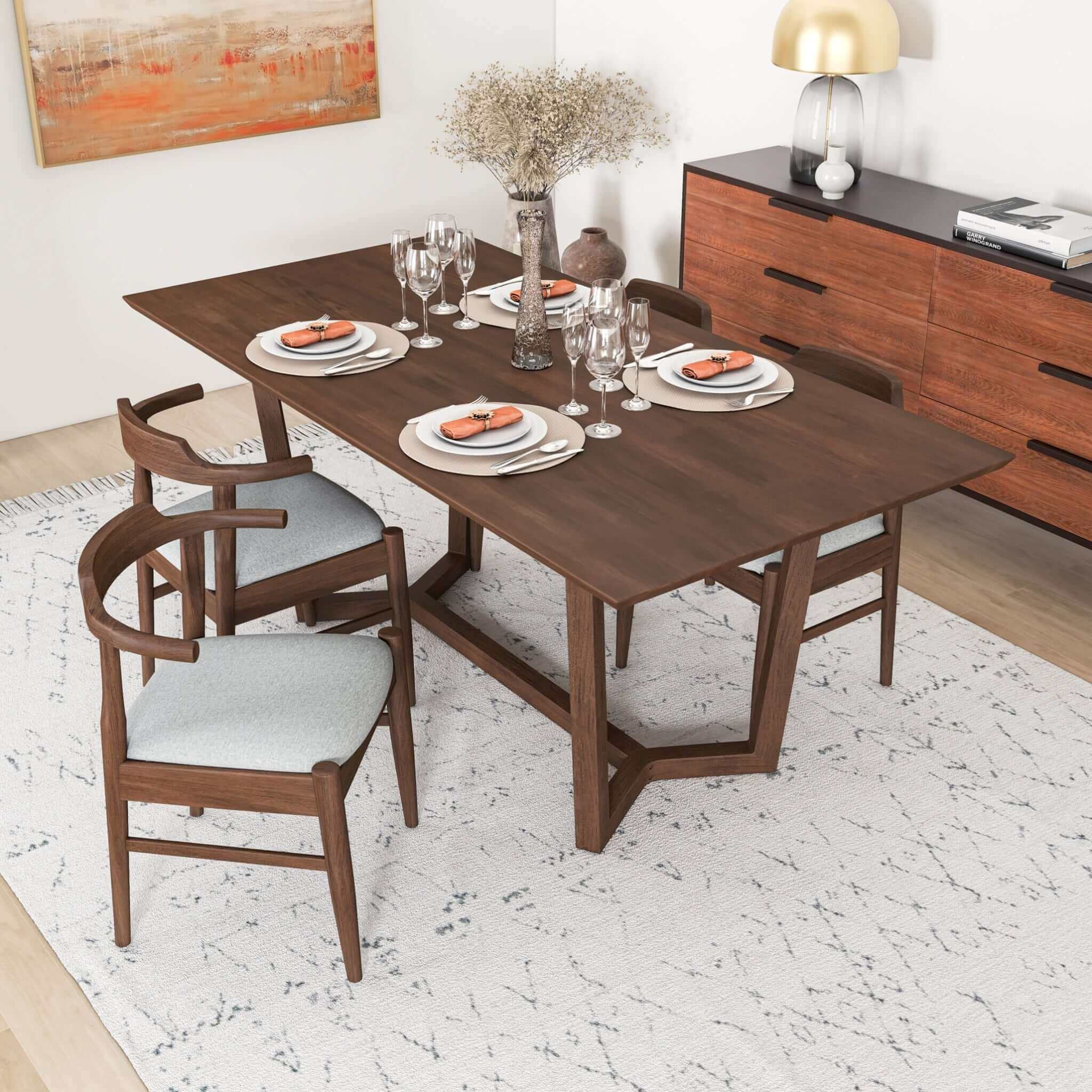 Marina - Mid-Century Modern Design Dining Table - Image 2