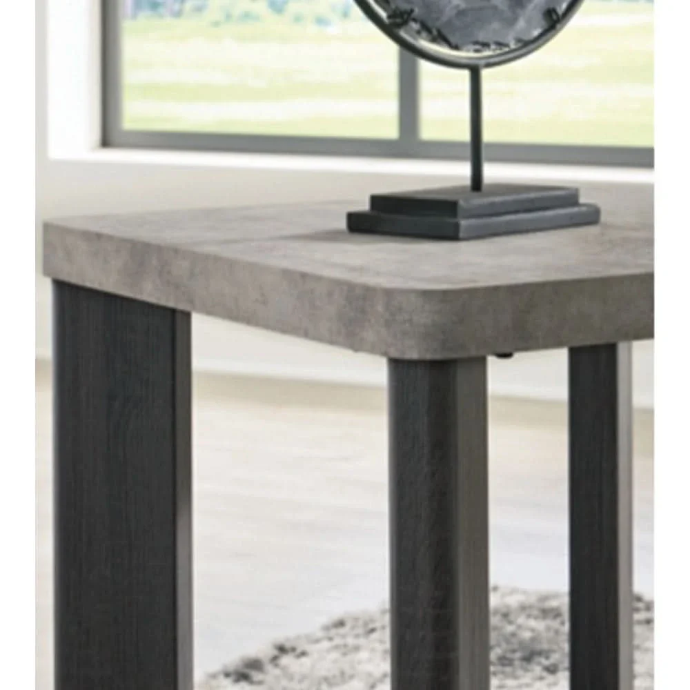 Marlin Charcoal Grey Contemporary 3PC Cocktail Table Set with Faux Cement Top - Image 4