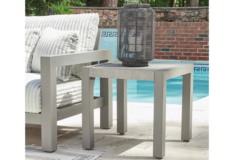 Marlin Outdoor All Weather 3 PC Cocktail Set Includes Cocktail Table and 2 End Tables - Image 6