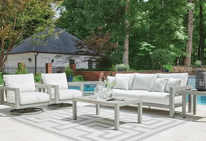 Marlin Outdoor All Weather Aluminum Cocktail Table - Image 5