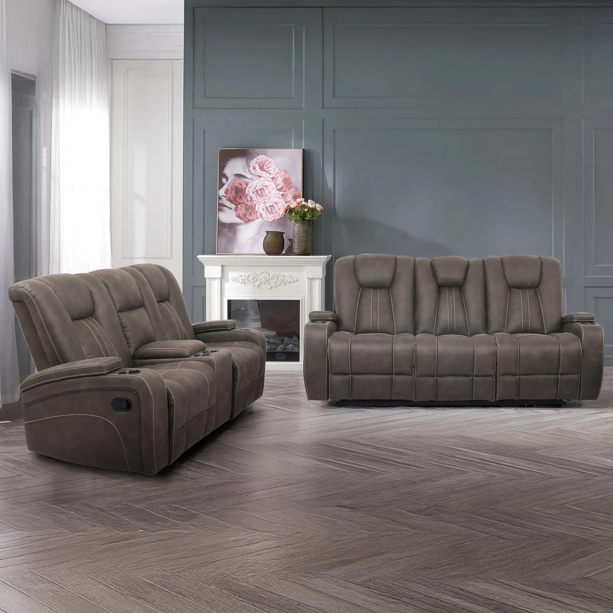 Marlow - Manual Reclining Sofa Set - Image 2