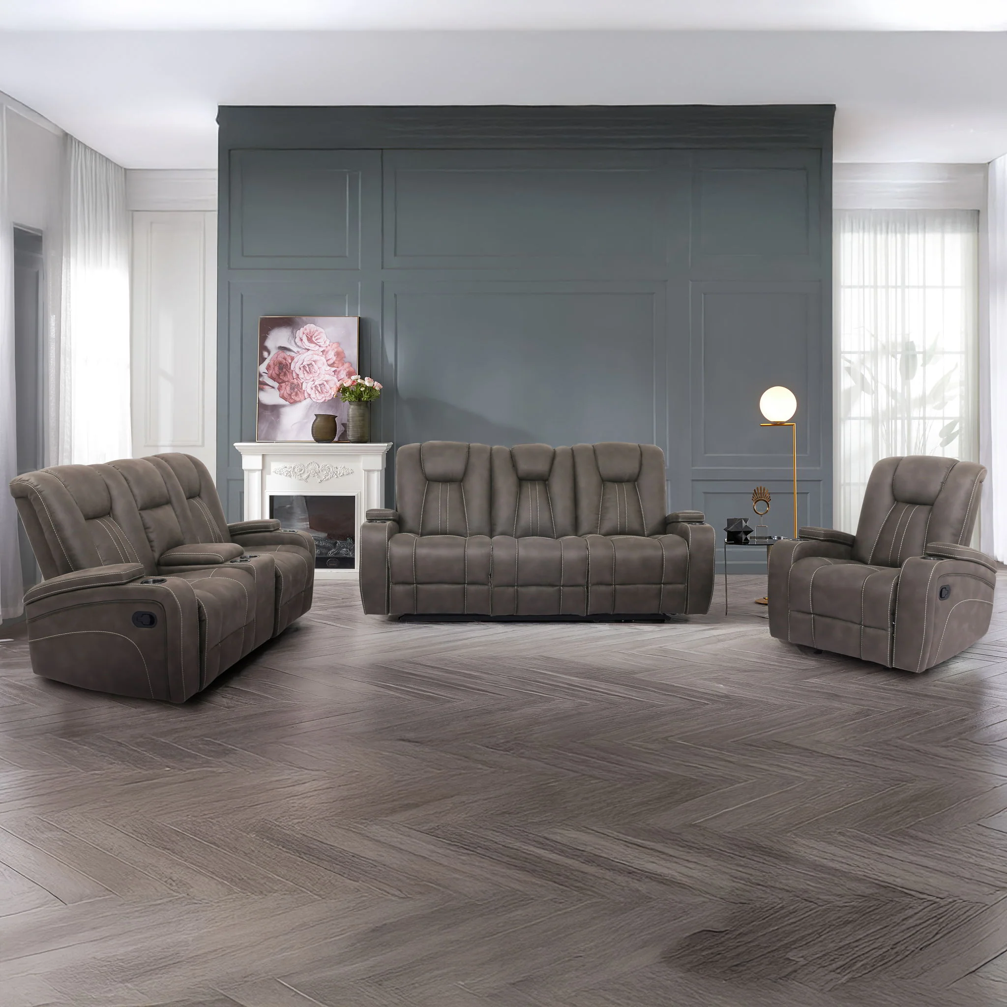 Marlow - Manual Reclining Sofa Set - Image 4