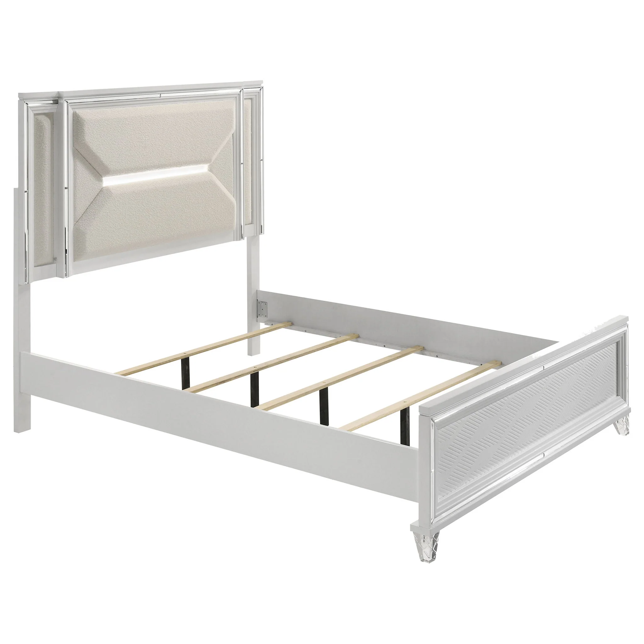 Marmore 4-piece Queen Bedroom Set White - Image 3