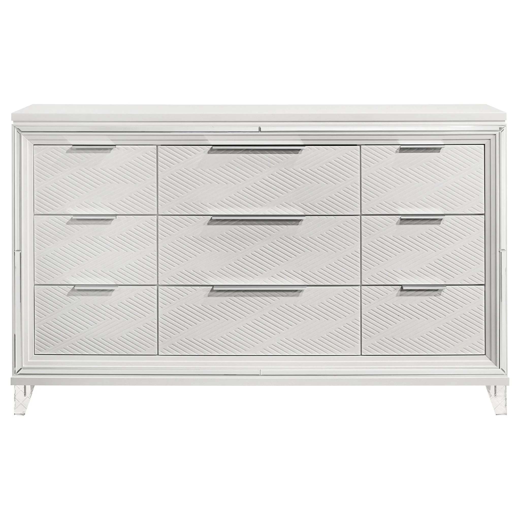 Marmore 9-drawer Dresser Cabinet White - Image 2