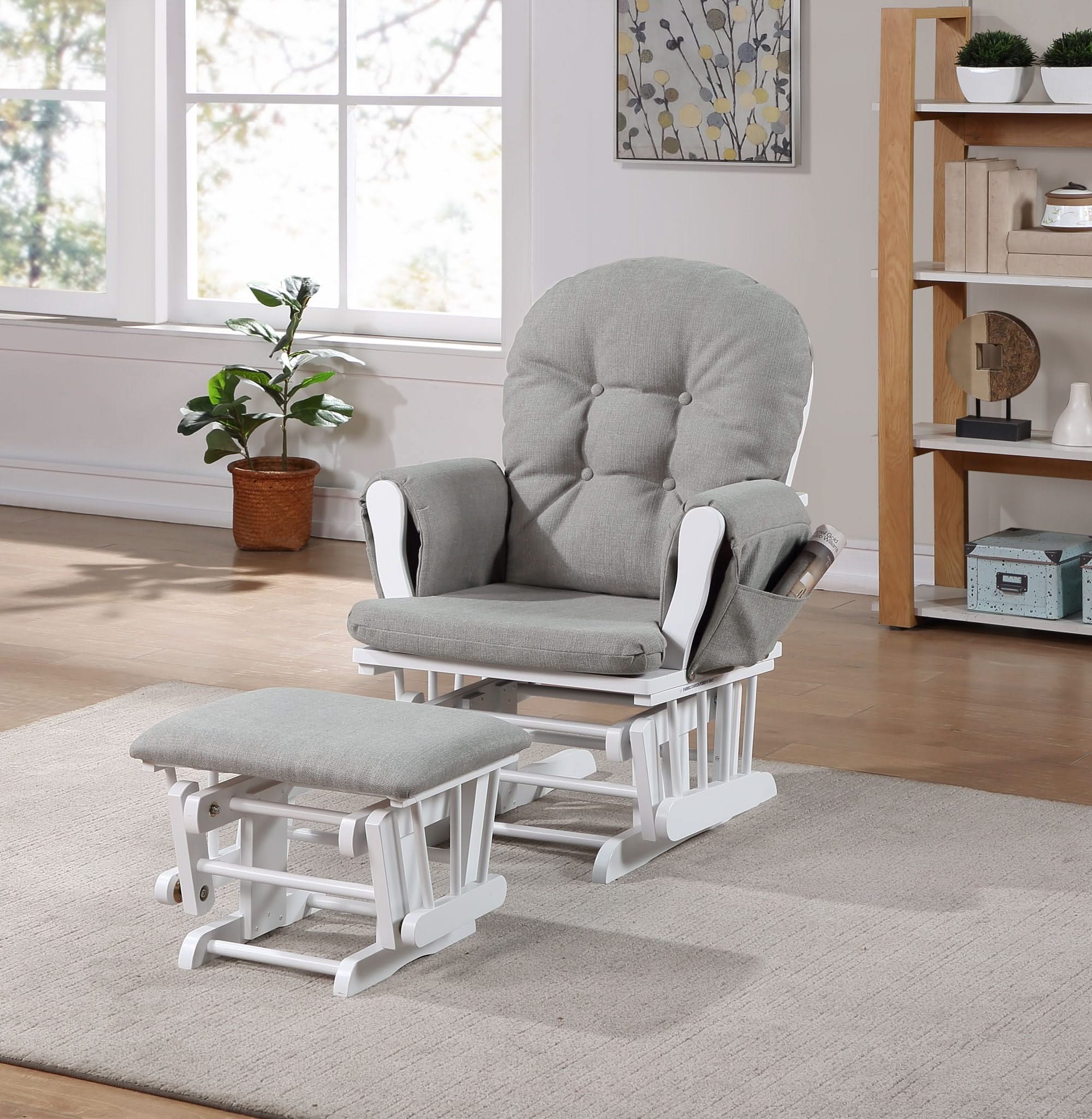Mason - Comfortable Glider And Ottoman - Image 5