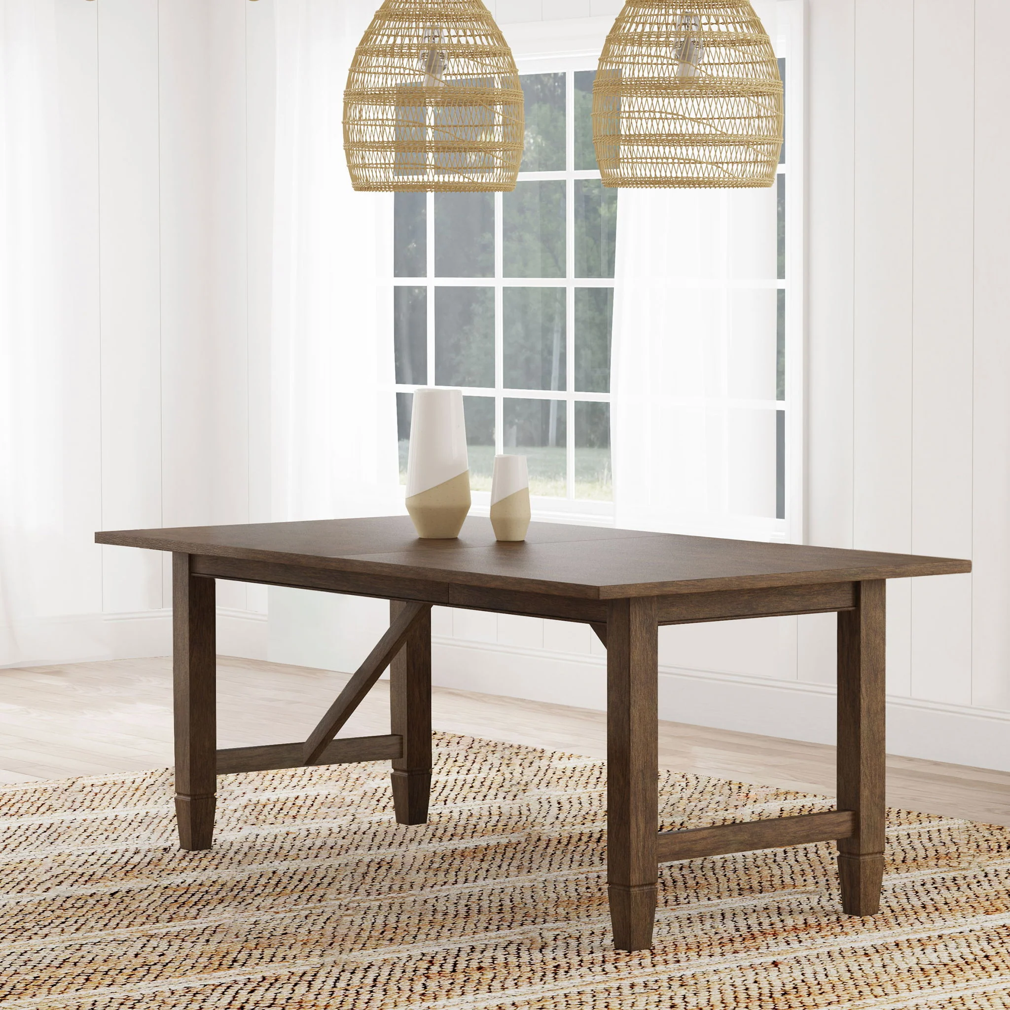 Matisse Rectangular 94-inch Wood Dining Table Light Brown - Image 3