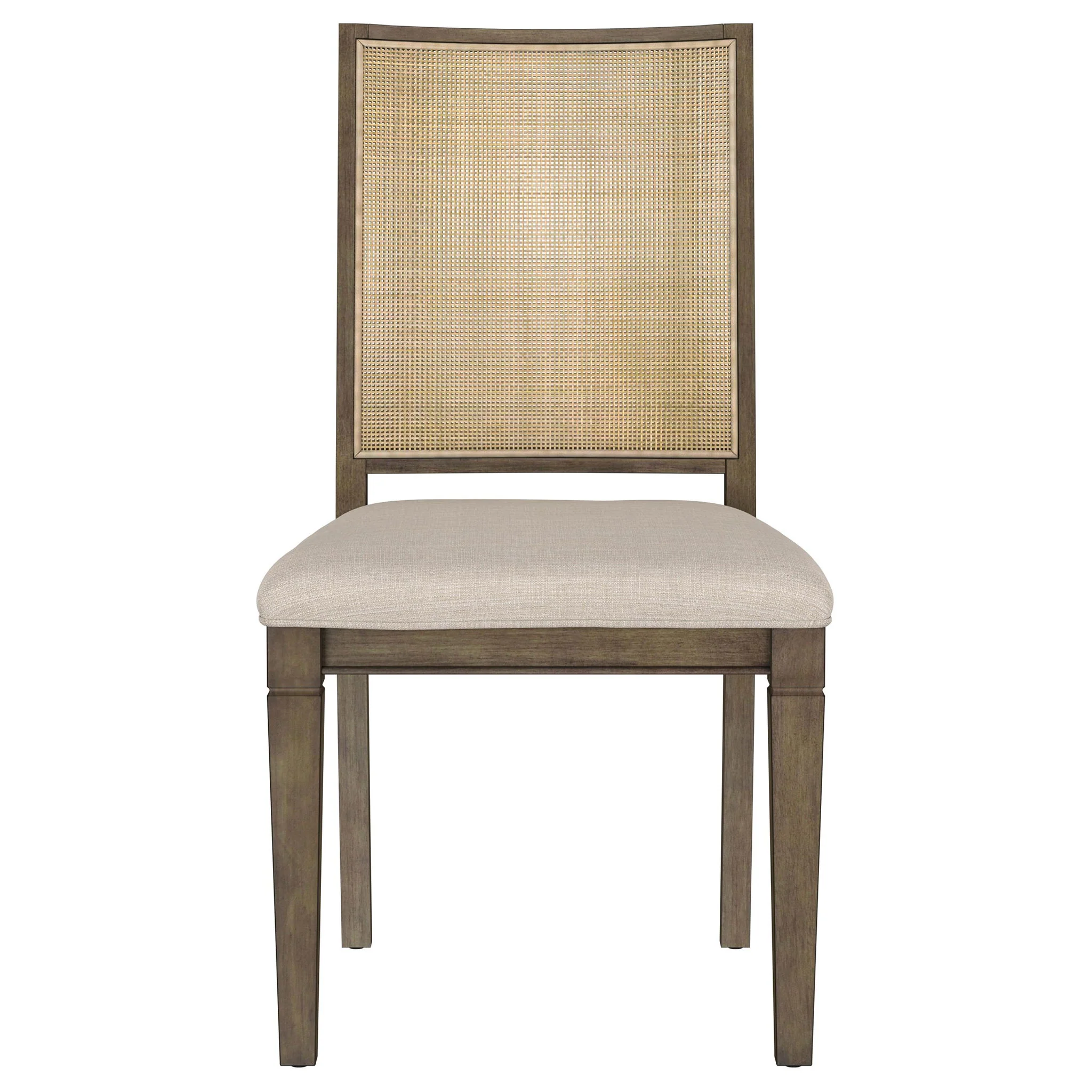 Matisse Woven Rattan Back Dining Side Chair Brown (Set of 2) - Image 2