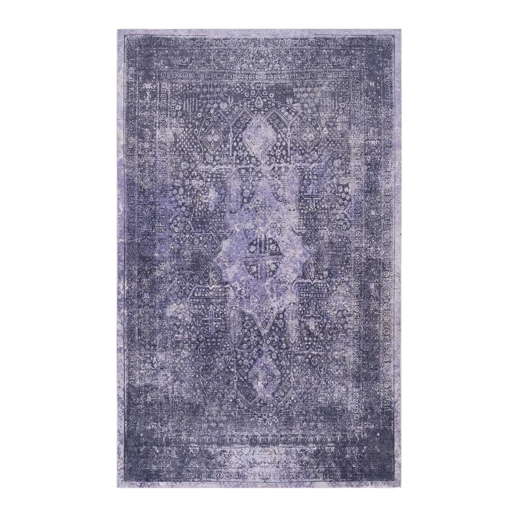 Maval - 6' X 9' Washable Area Rug - Anthracite - Image 3