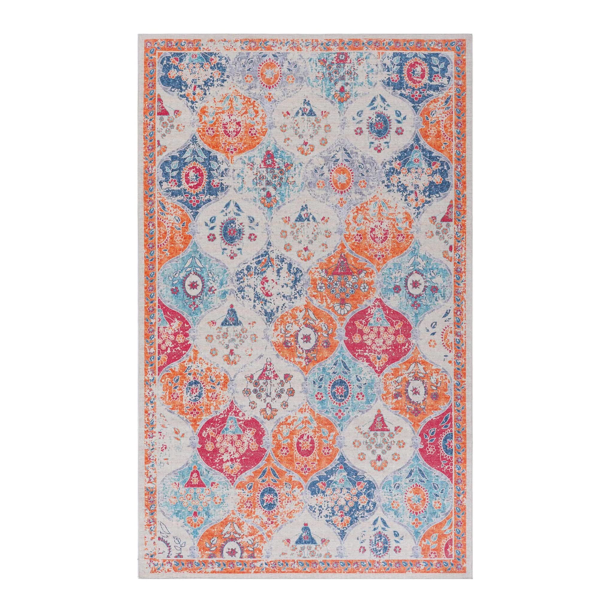 Maval - 8' X 10' Washable Area Rug - Cream - Image 4
