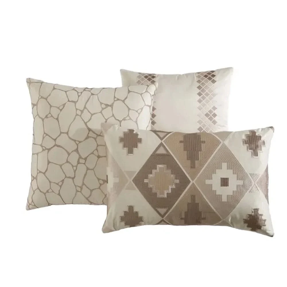 Mavis Queen or King 10PC Comforter Set with Coverlet & Decorative Pillows - Image 4