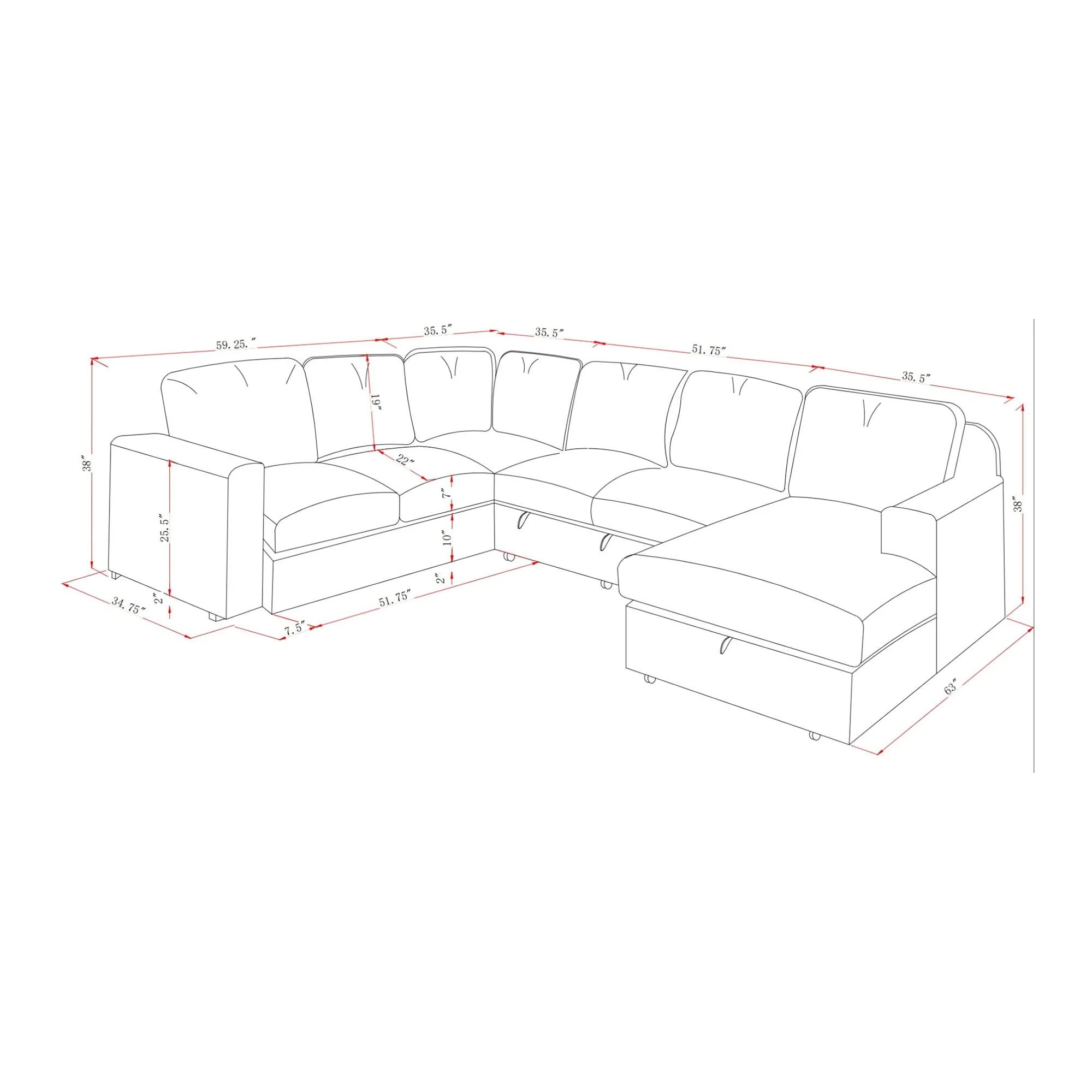 Melody - Sectional Sofa - Image 8