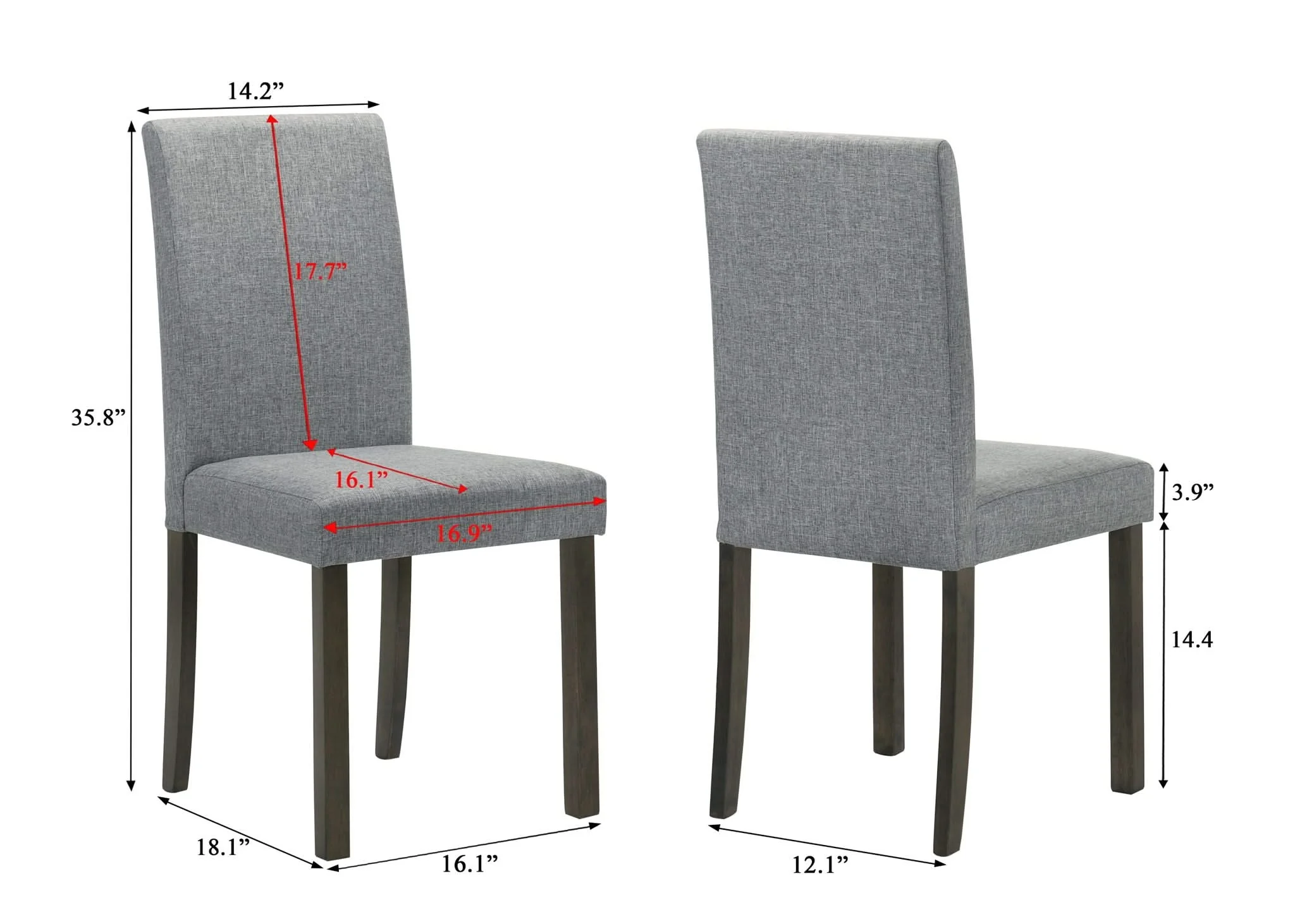 Melshire - Side Chair (Set of 2) - Gray - Image 2