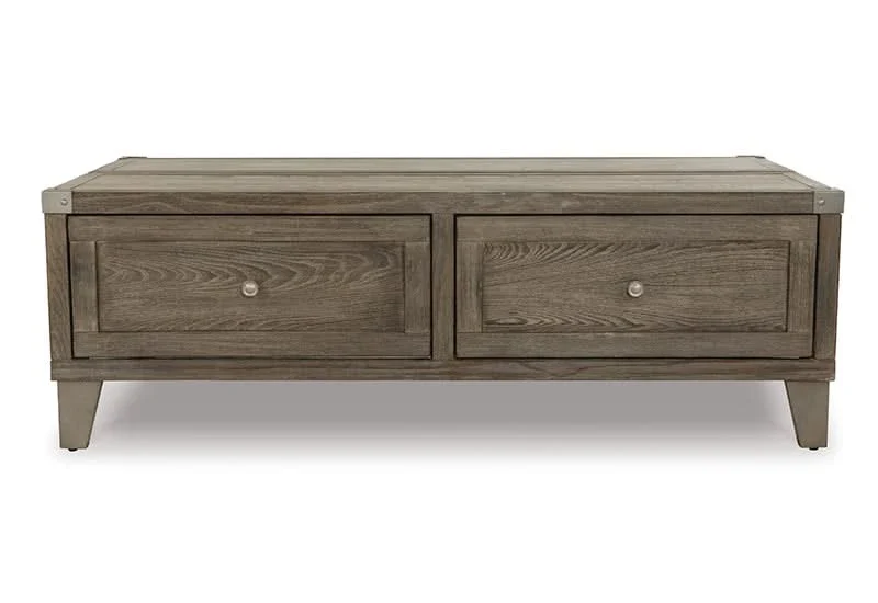 Memphis Brown Modern Rustic Lift Top Coffee Table - Image 10