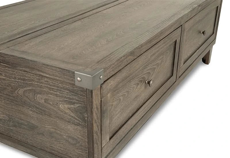 Memphis Brown Modern Rustic Lift Top Coffee Table - Image 15