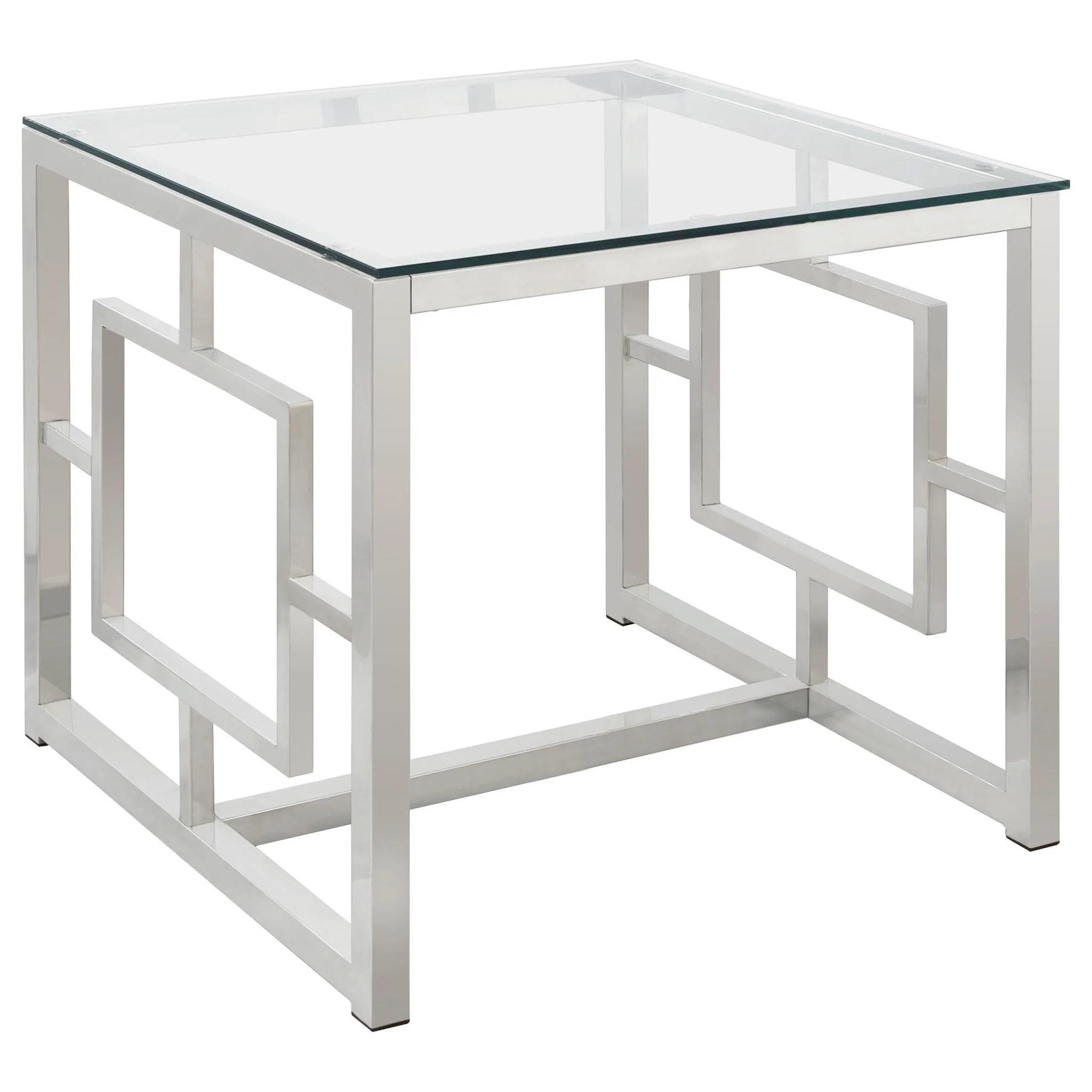 Merced 2-piece Rectangular Coffee and End Table Set Nickel - Image 3