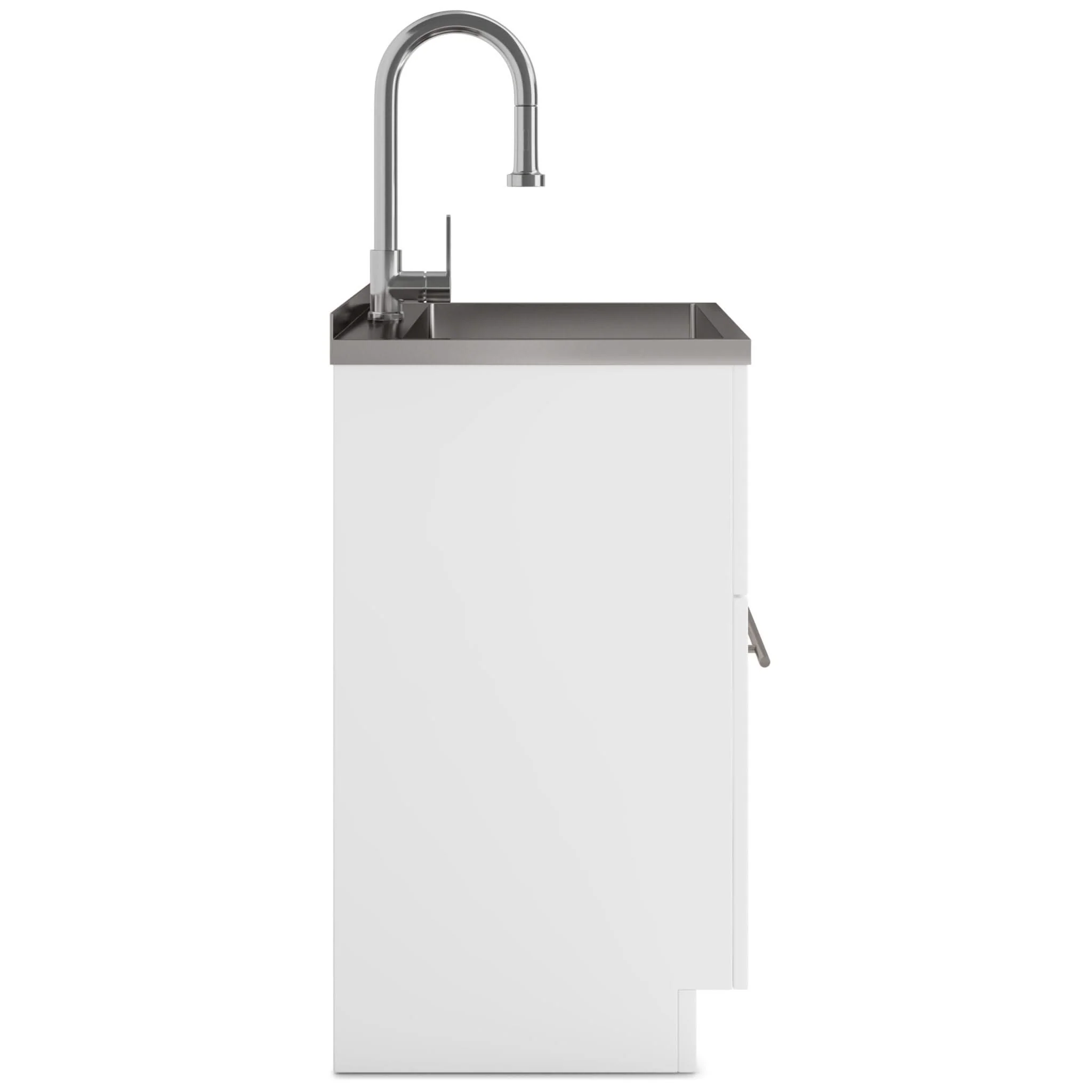 Metro - Laundry Cabinet & Faucet And Stainless Steel Sink - Image 4